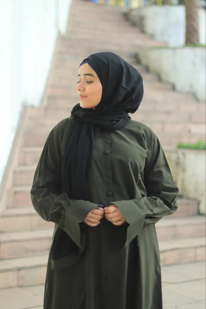 Amalfi Abayah - Olive Green - Image 2