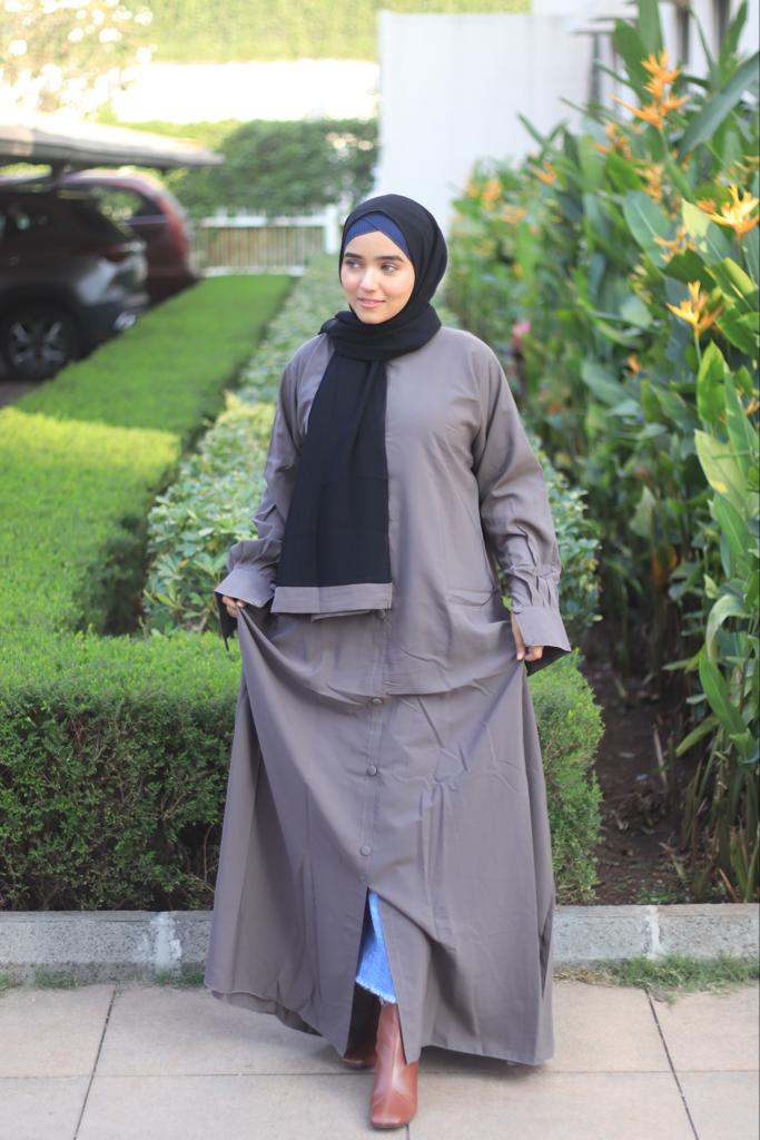 Amalfi Abayah - Taupe Gray - Image 2