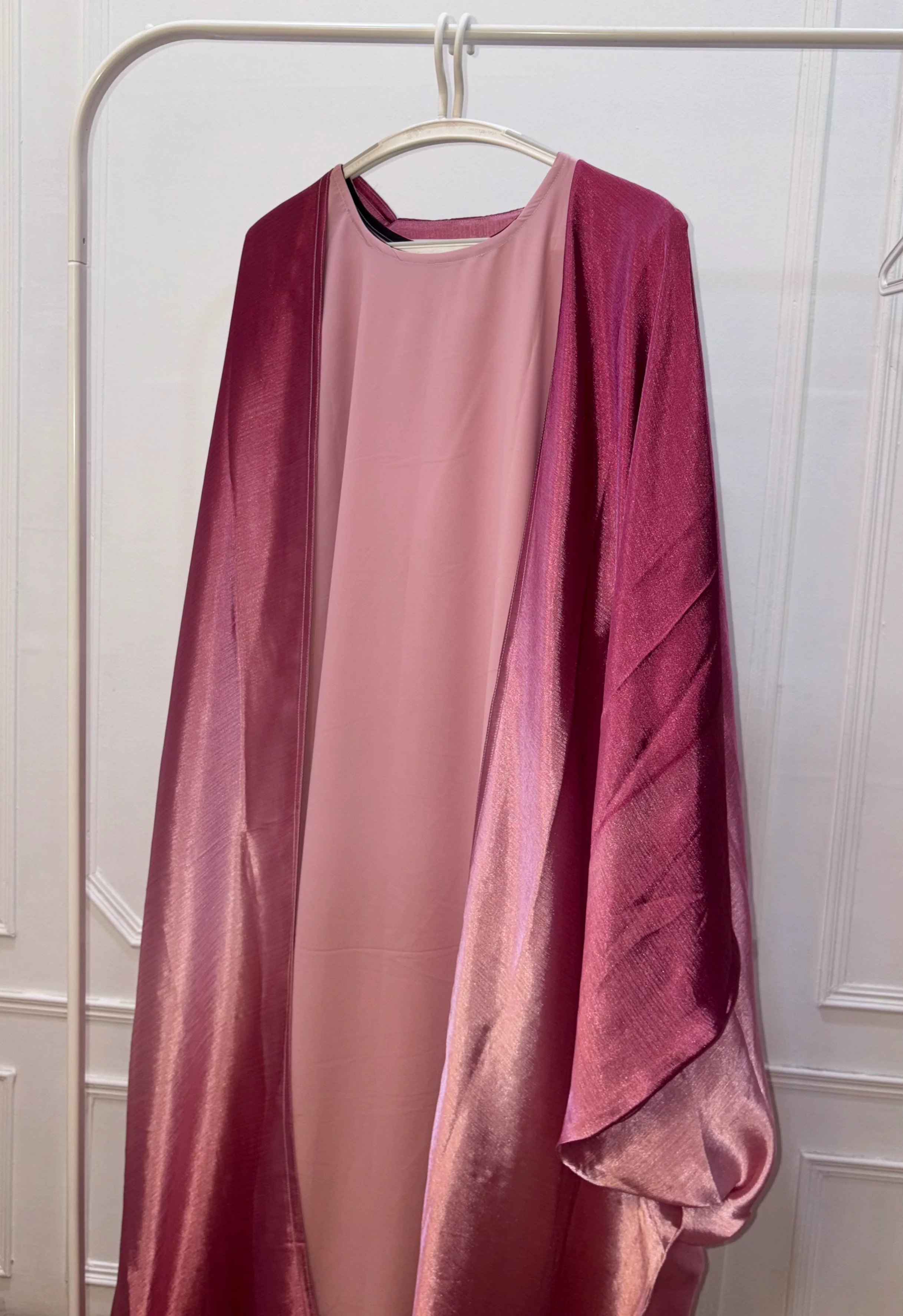 Amelia Ombre Abayah - Barbie Pink - Image 6