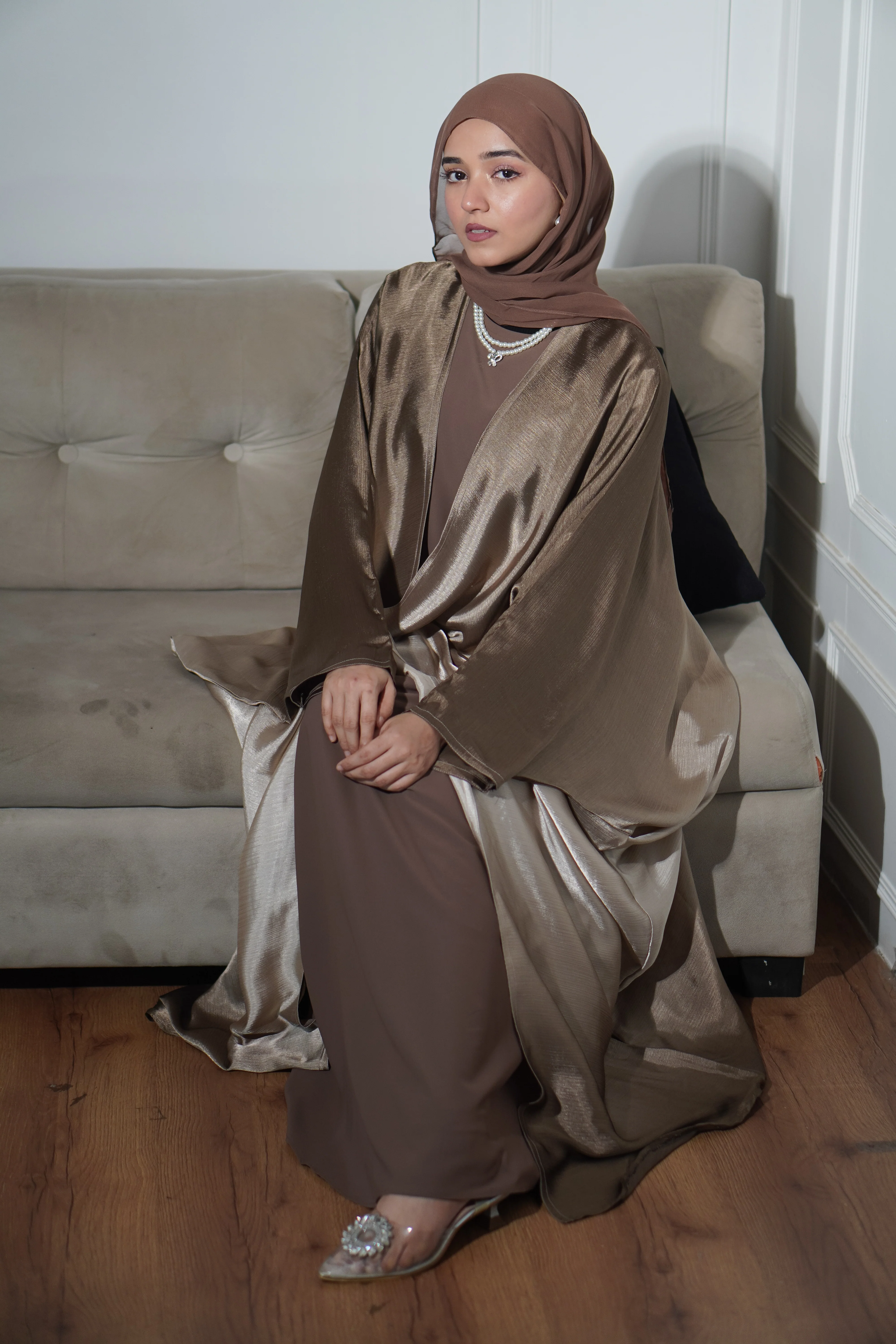 Amelia Ombre Abayah - Rich Bronze - Image 7