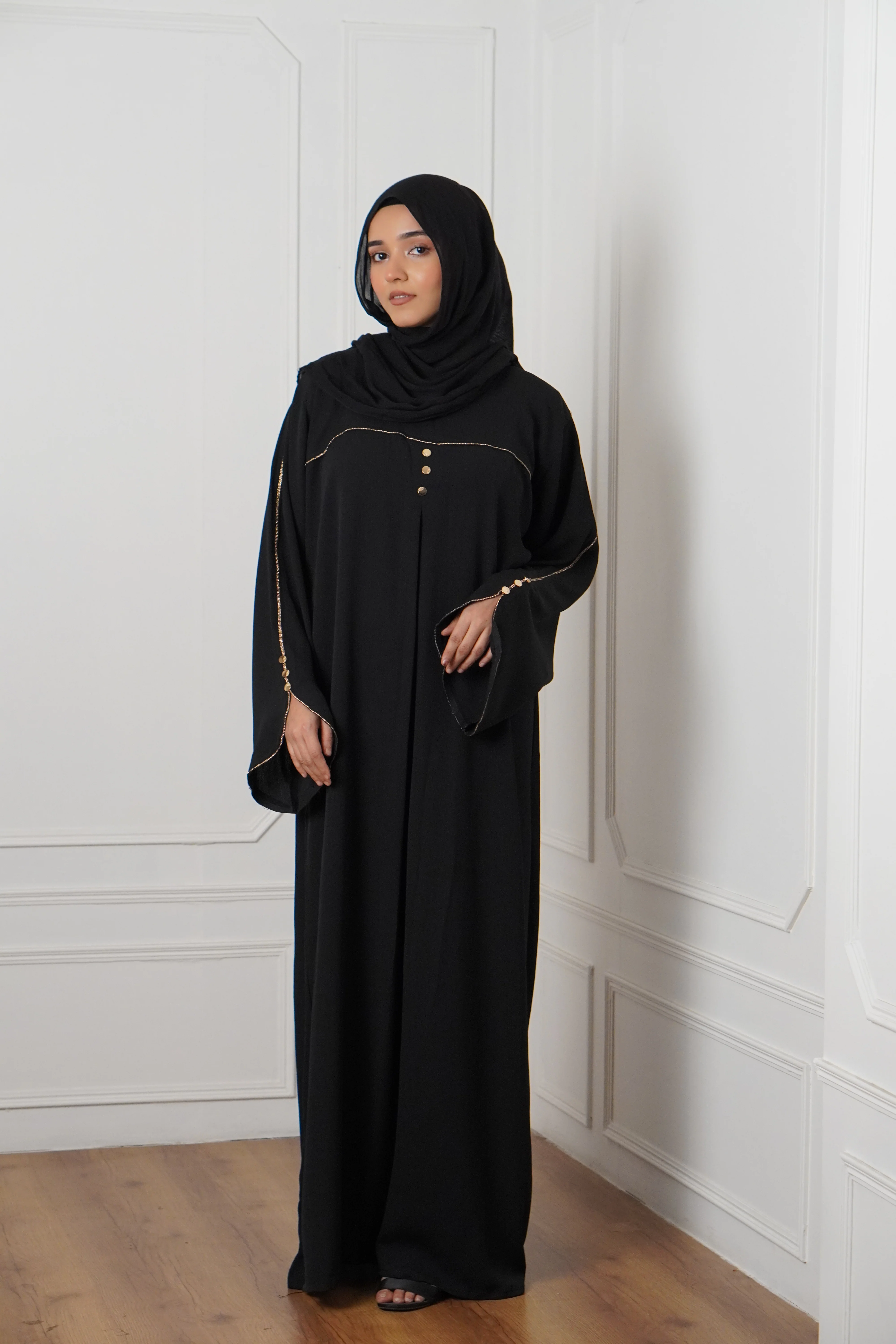 Black &  Golden Cut Work - Image 9