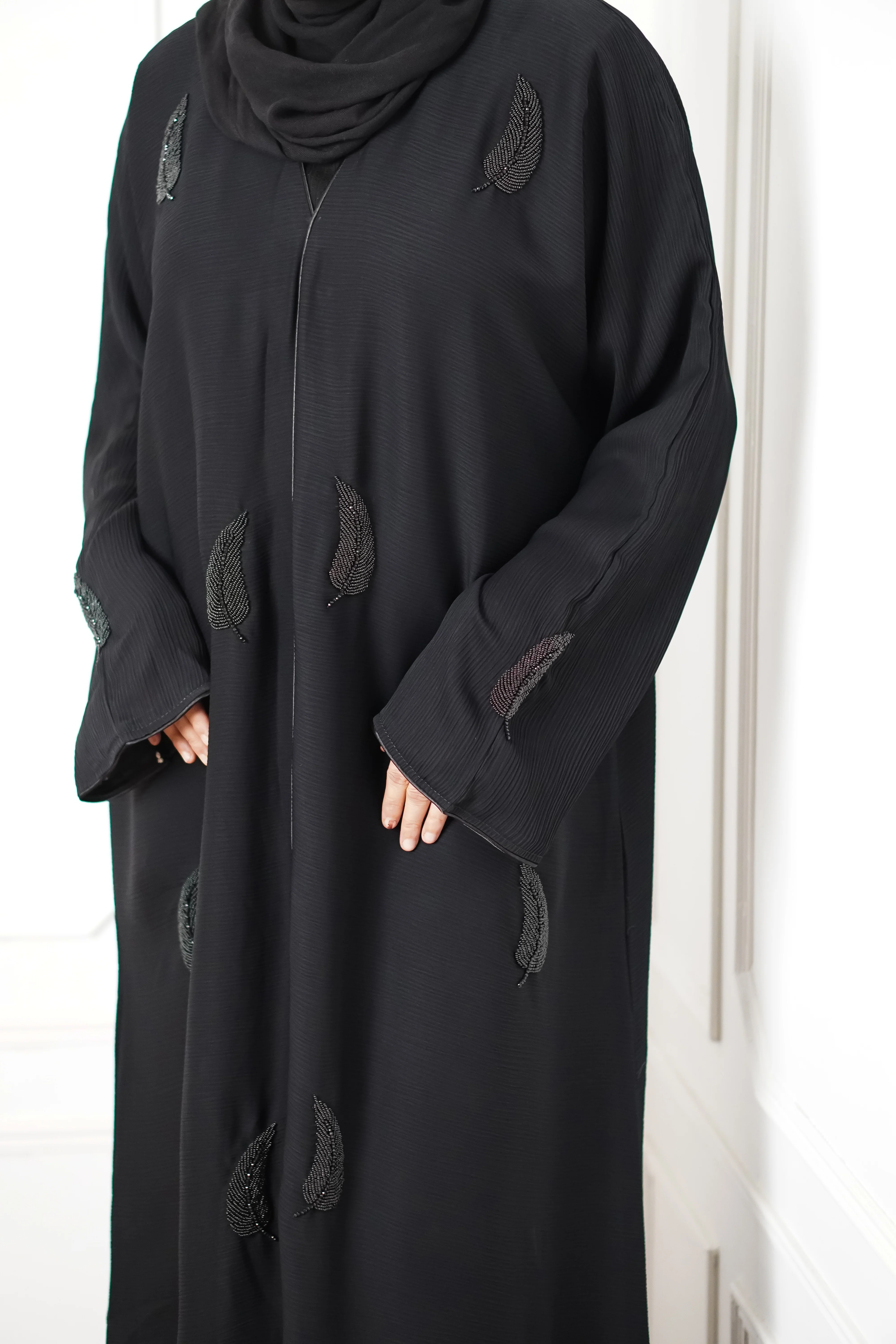 Black Leaf Abayah - Image 5