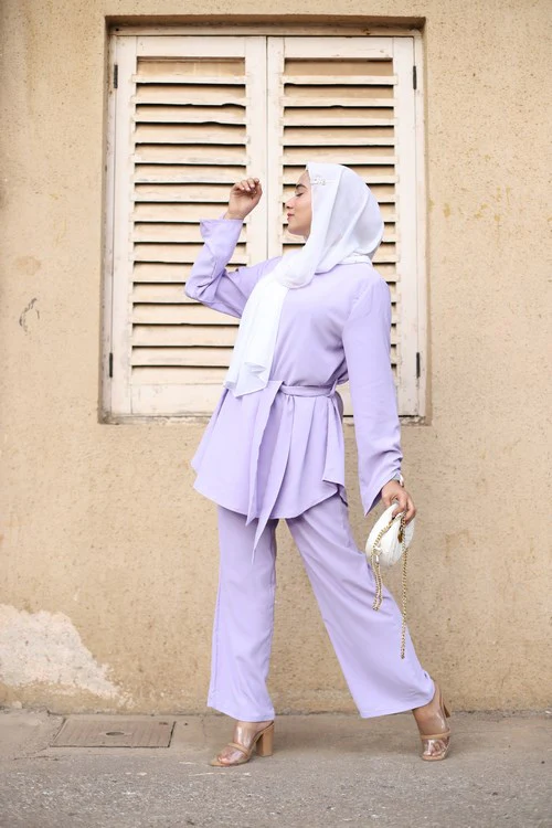 Inara Tunic Set – Lilac - Image 2
