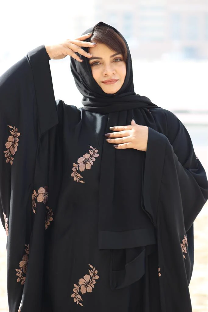 Kaftan Abayah - Brown work - Image 4