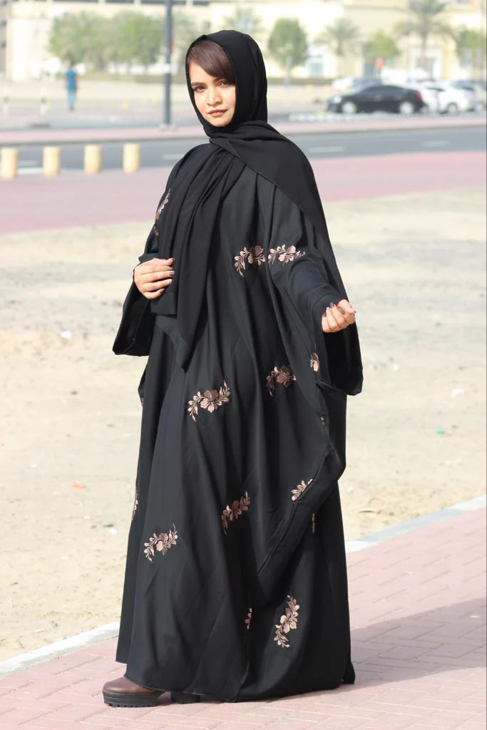 Kaftan Abayah - Brown work - Image 6