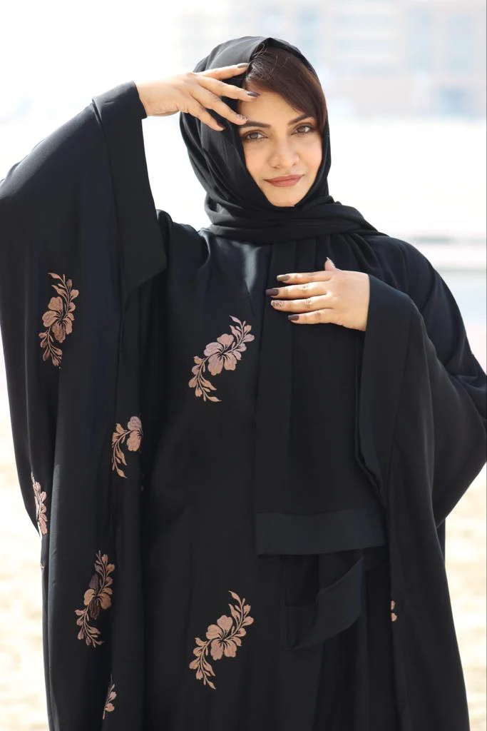 Kaftan Abayah - Brown work - Image 7