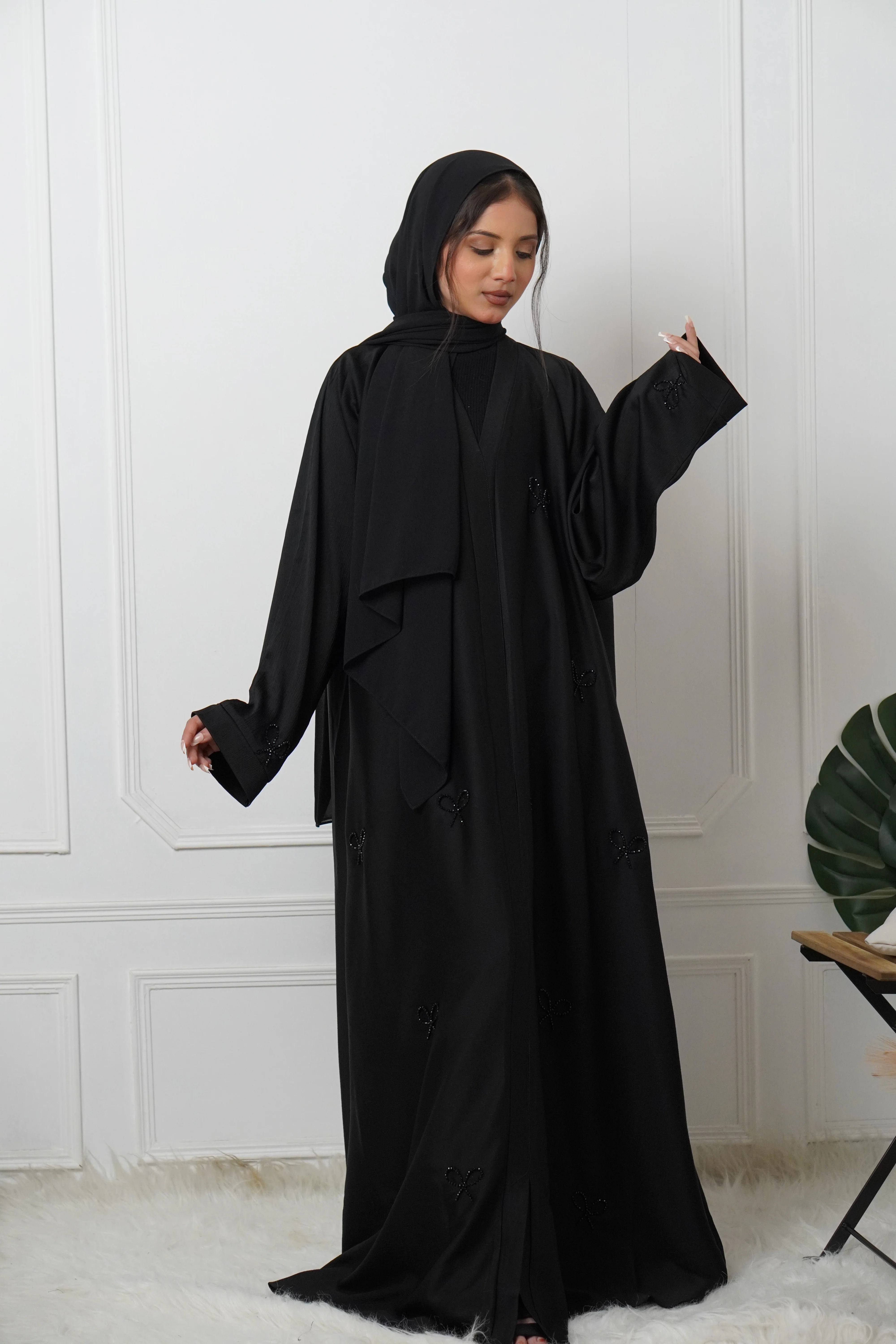 COQUETTE ABAYAH - BLACK - Image 8