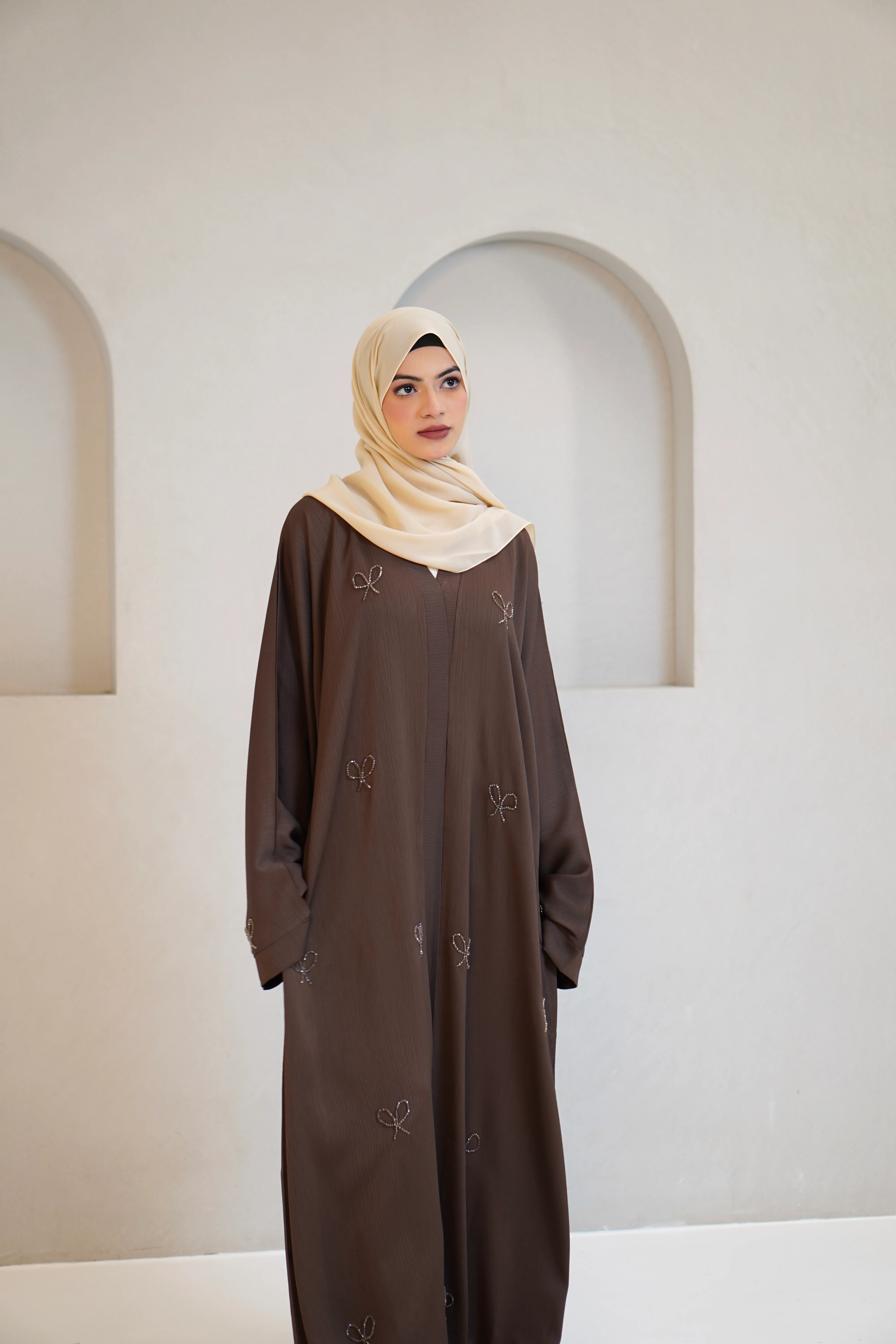 COQUETTE ABAYAH - CHOCOLATE BROWN