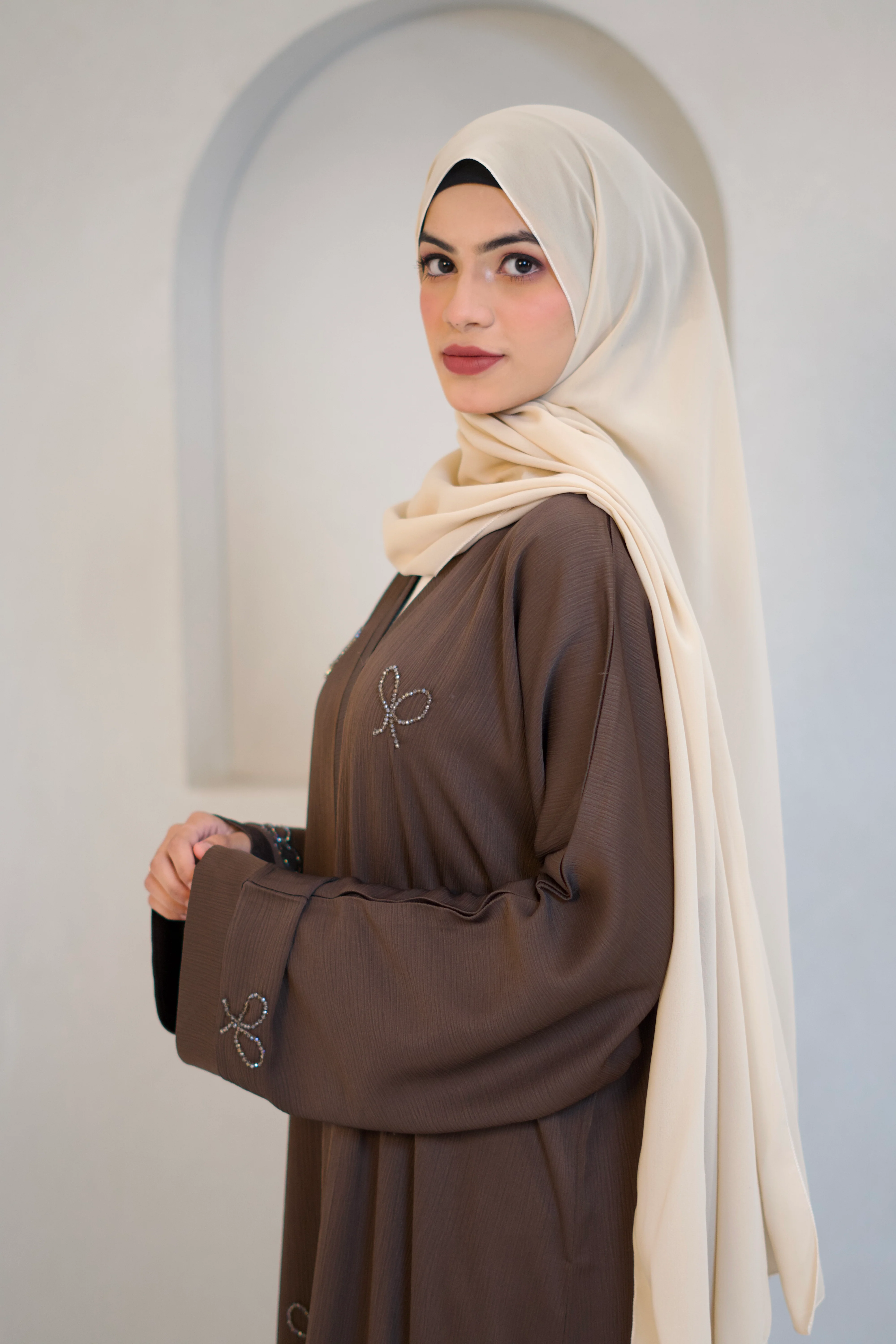 COQUETTE ABAYAH - CHOCOLATE BROWN - Image 12