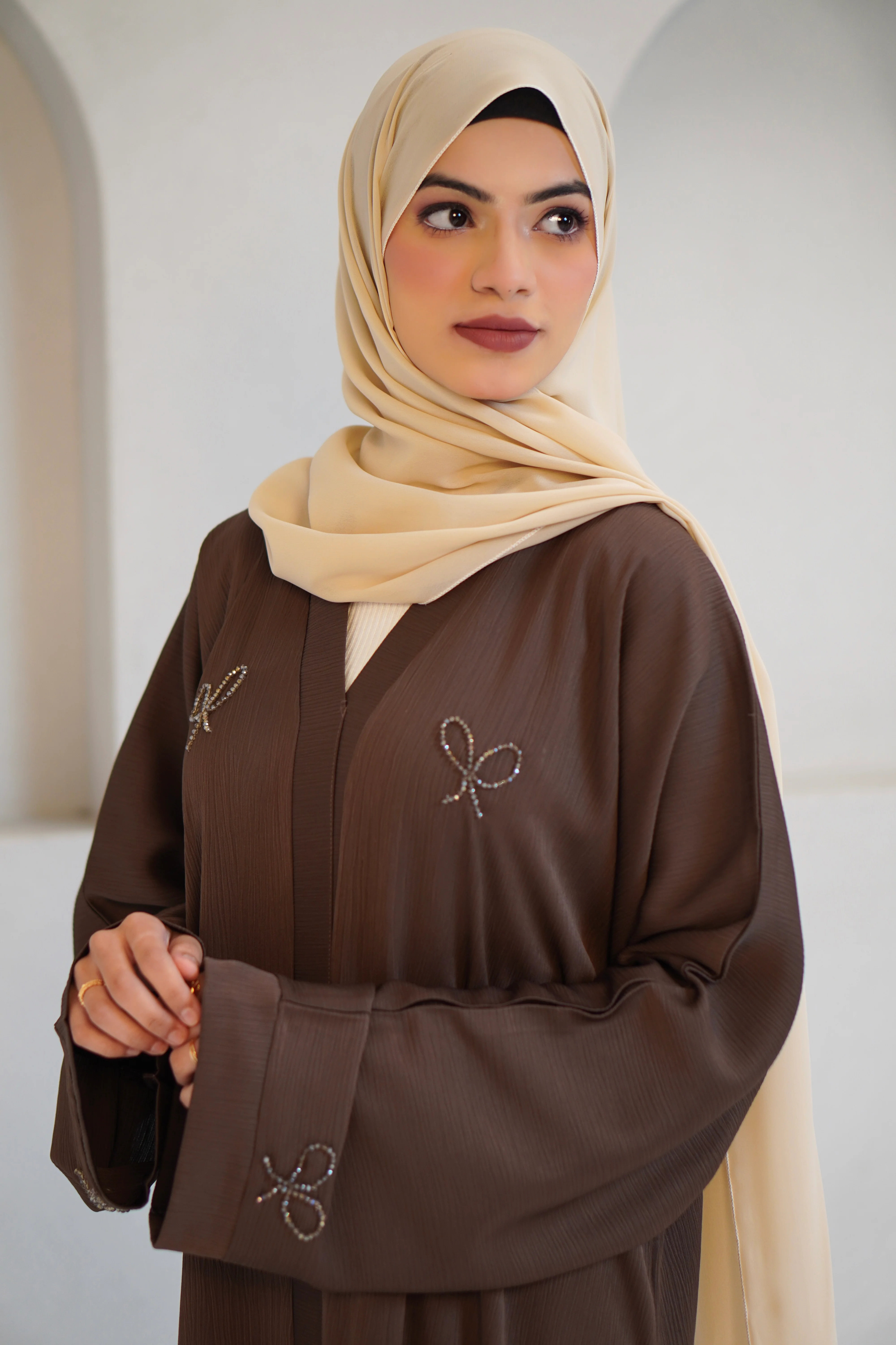 COQUETTE ABAYAH - CHOCOLATE BROWN - Image 16