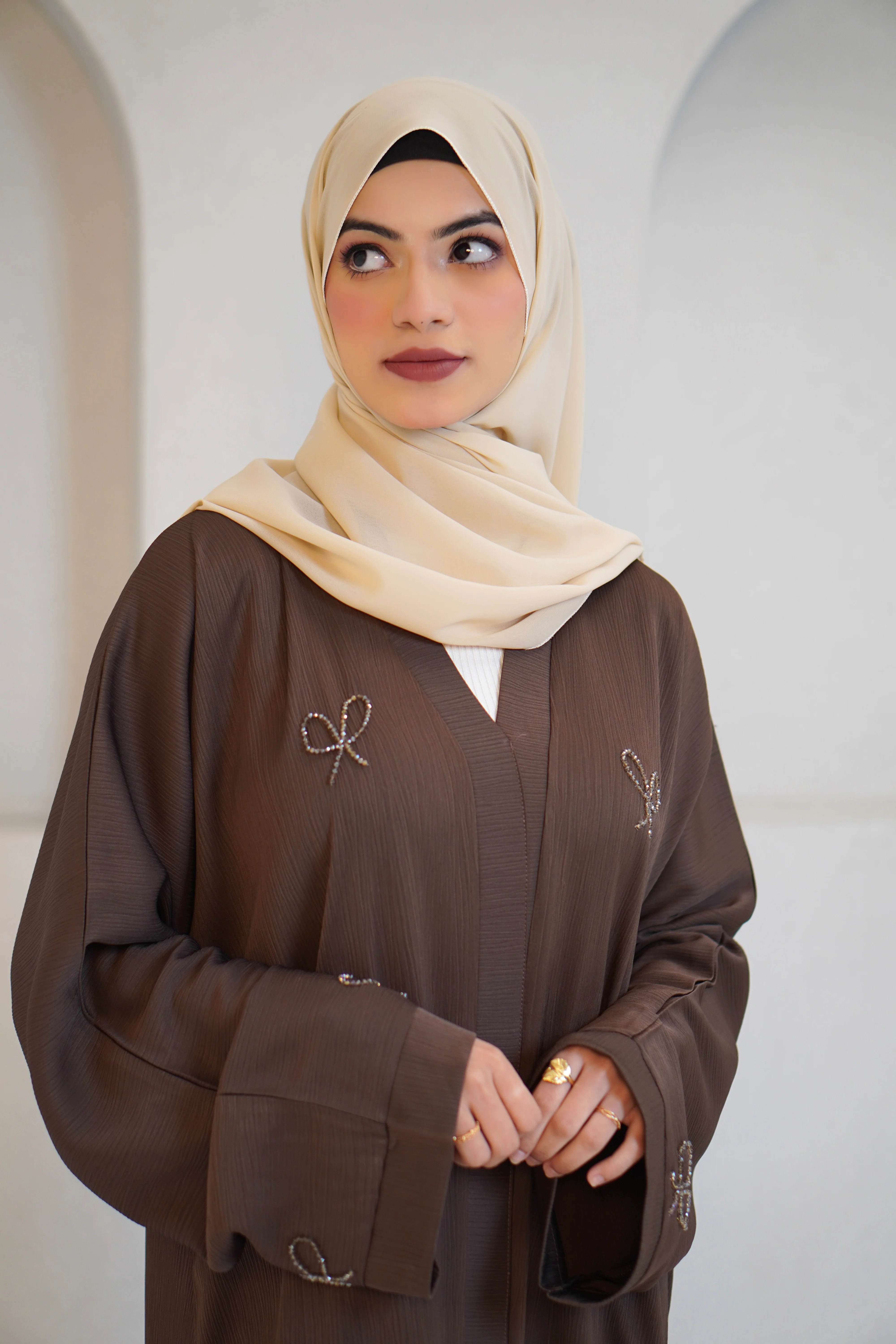 COQUETTE ABAYAH - CHOCOLATE BROWN - Image 17