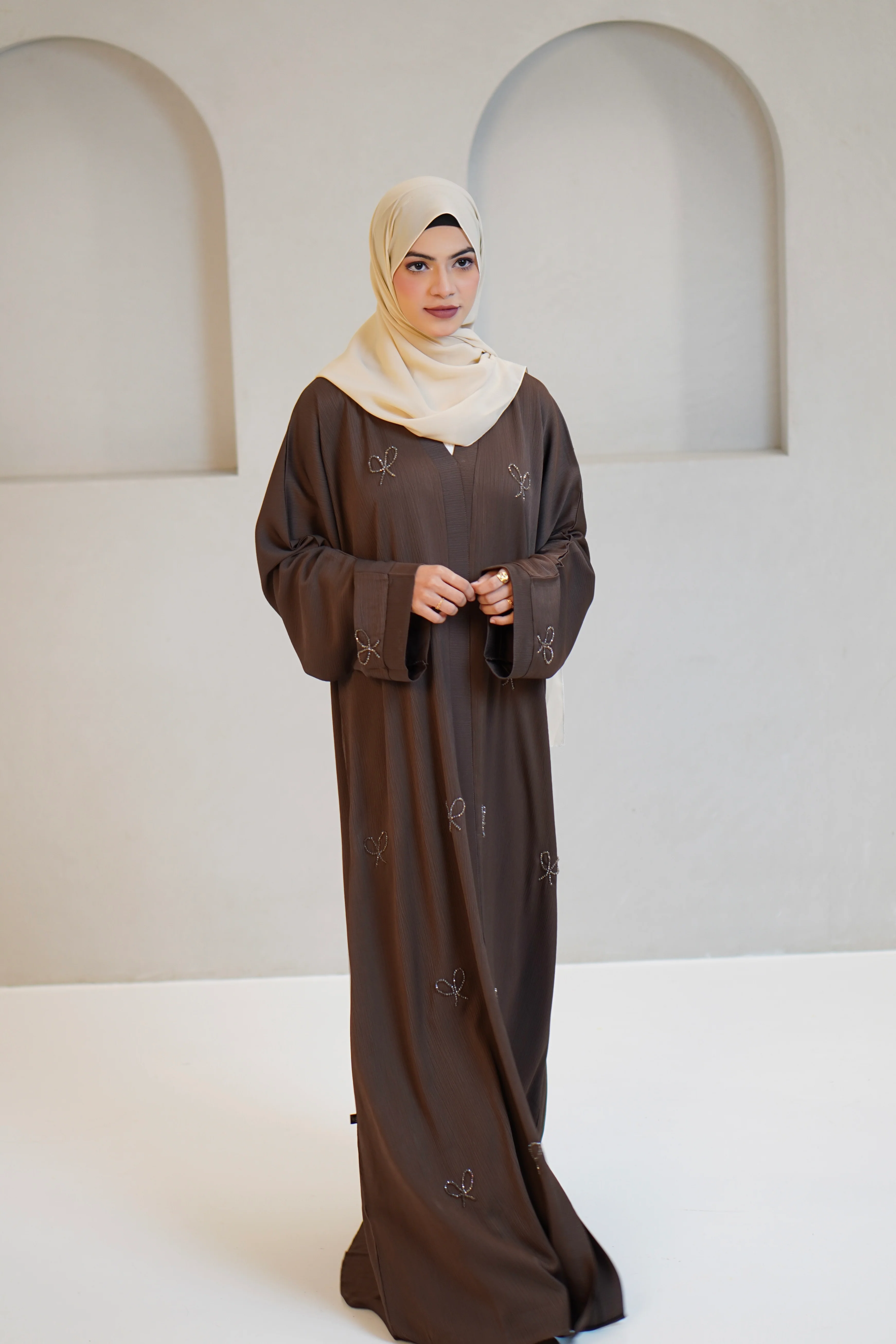 COQUETTE ABAYAH - CHOCOLATE BROWN - Image 2