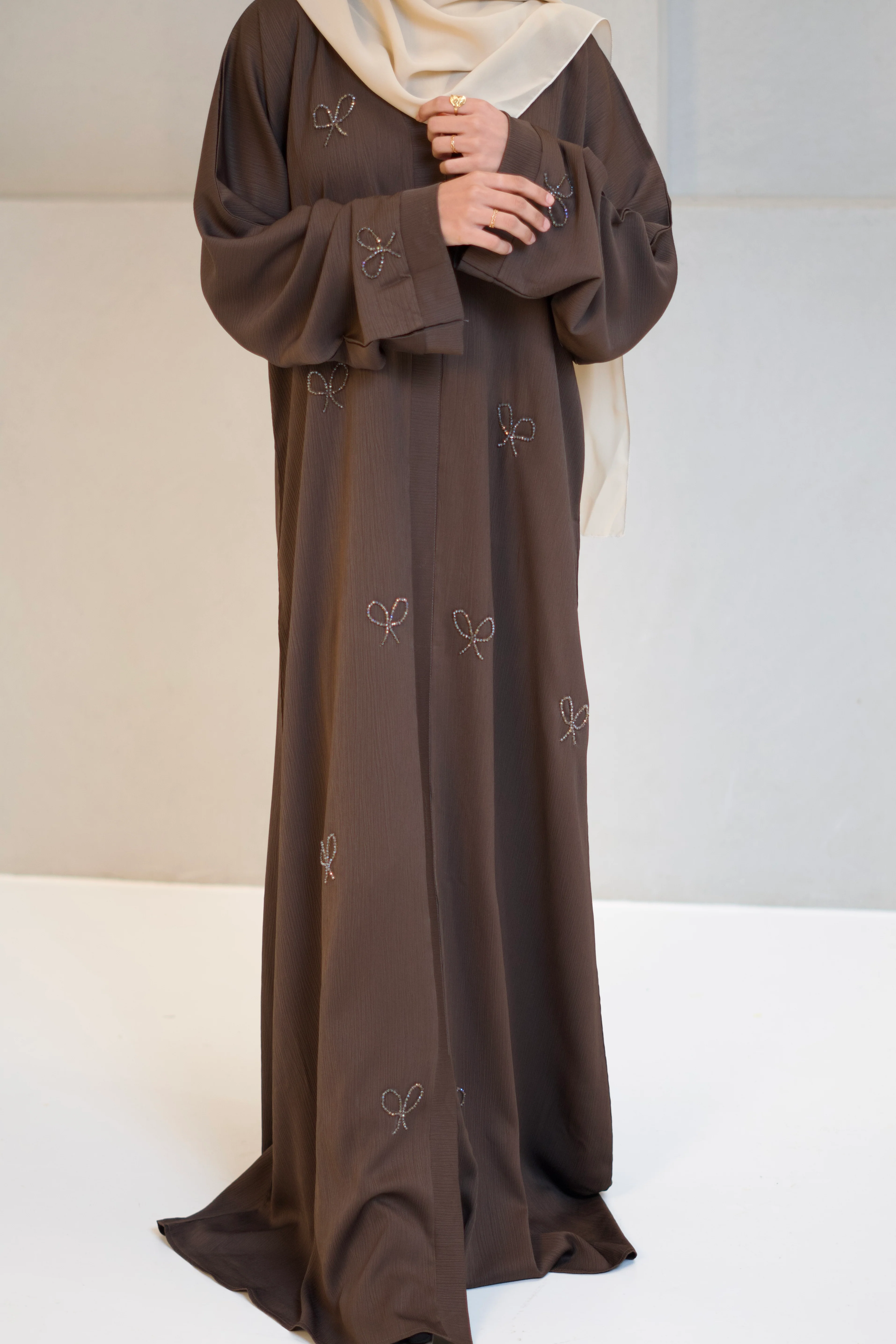 COQUETTE ABAYAH - CHOCOLATE BROWN - Image 3