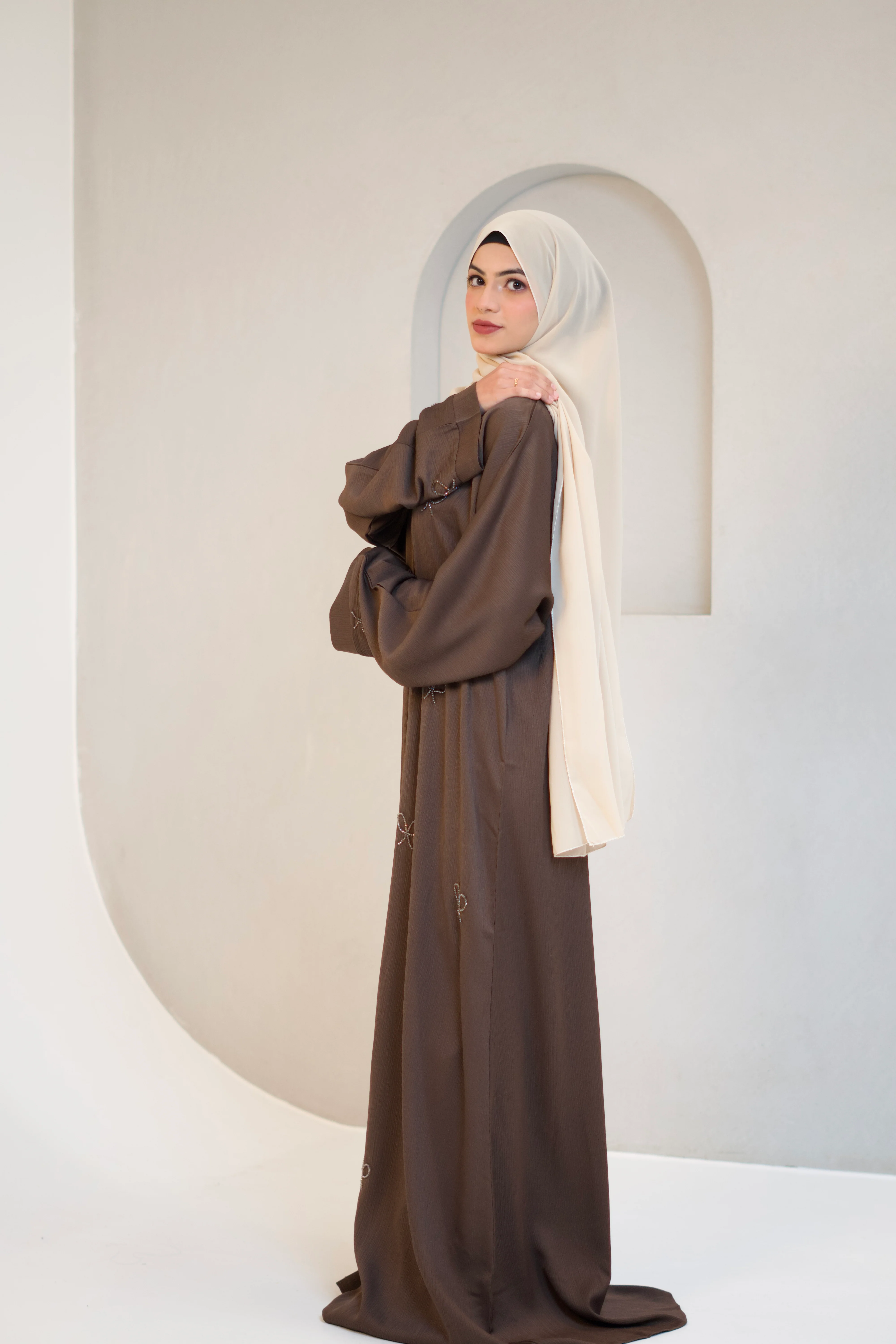 COQUETTE ABAYAH - CHOCOLATE BROWN - Image 8