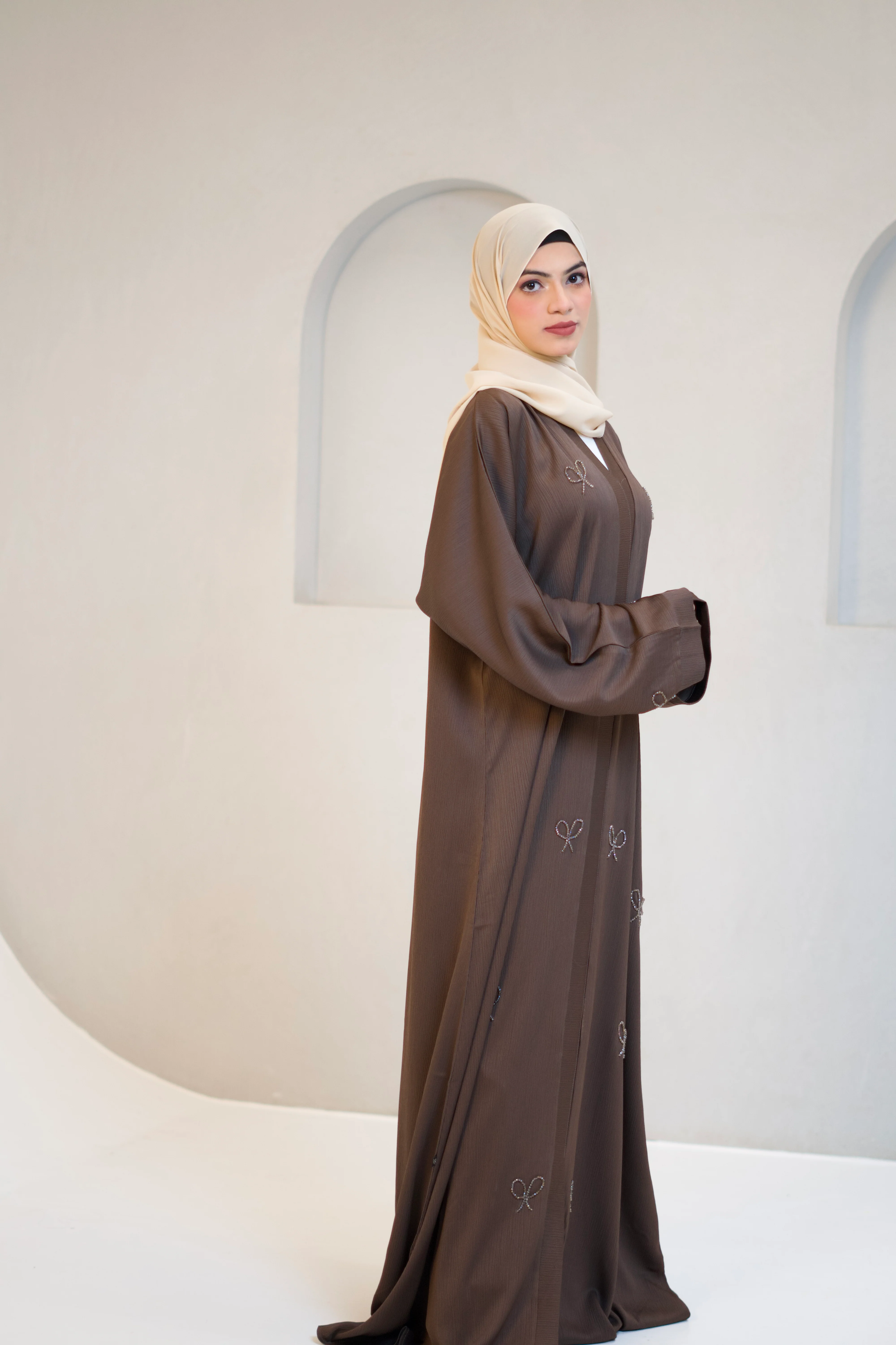COQUETTE ABAYAH - CHOCOLATE BROWN - Image 9