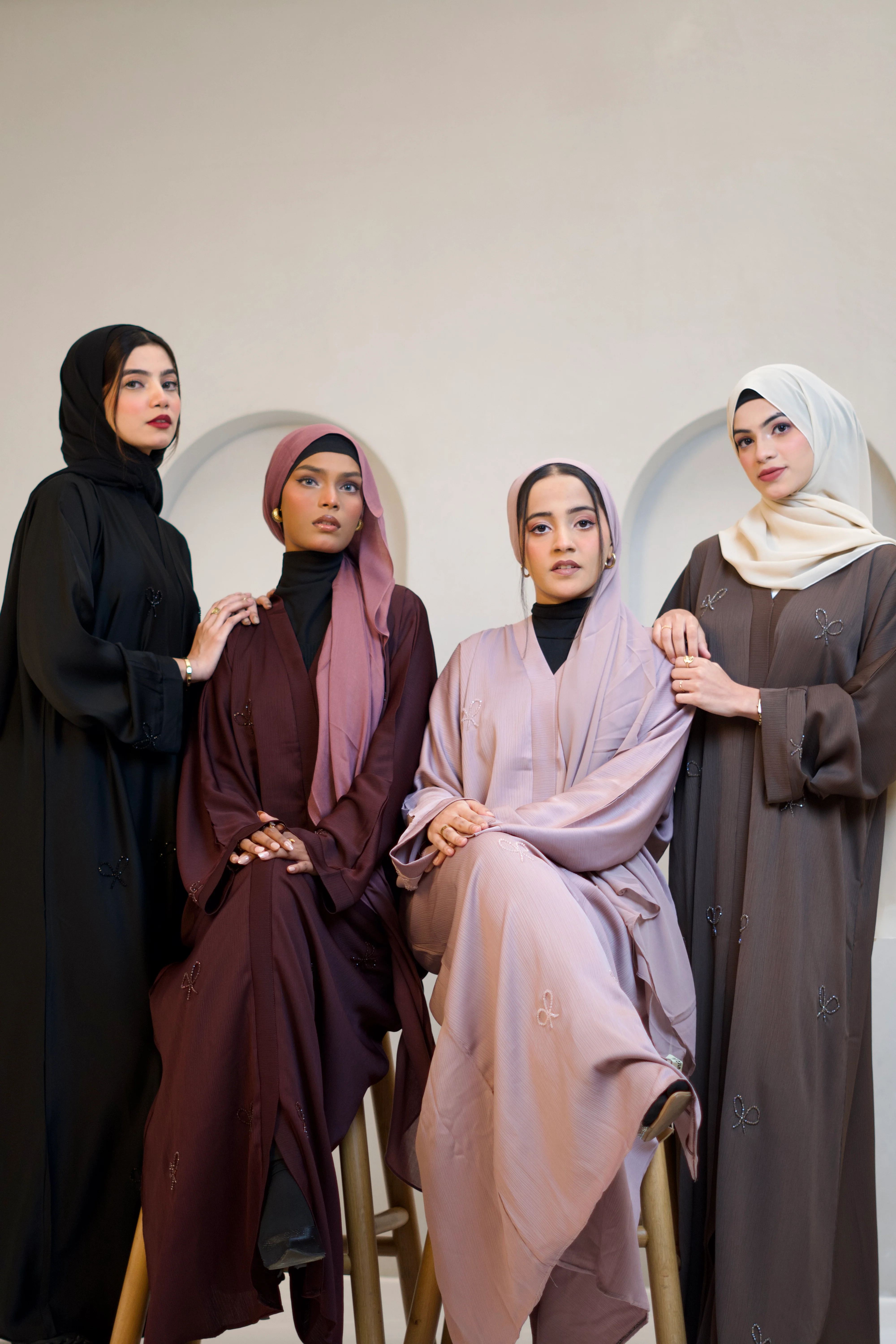 COQUETTE ABAYAH - MAROON - Image 11