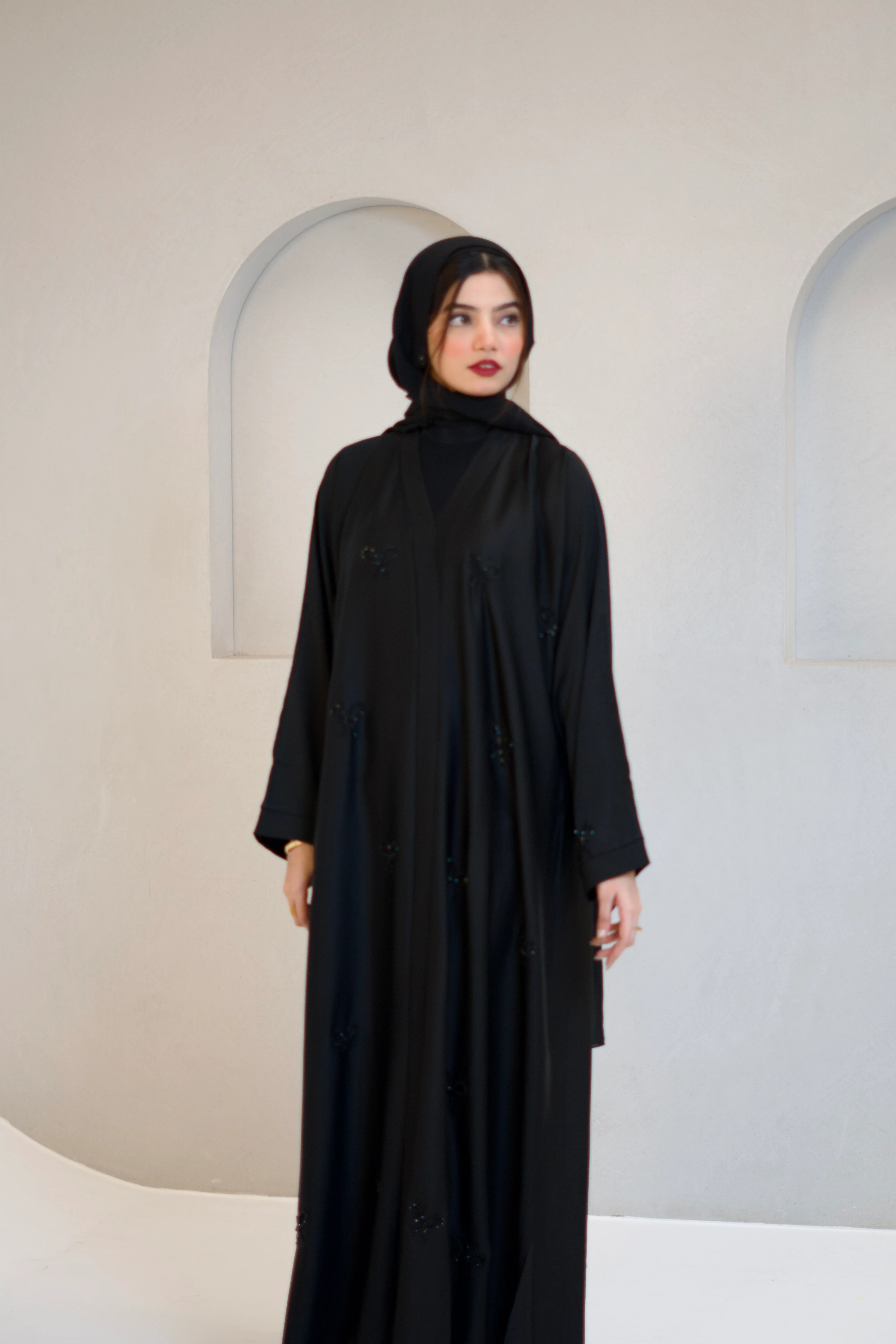 COQUETTE ABAYAH - MIDNIGHT BLACK - Image 10