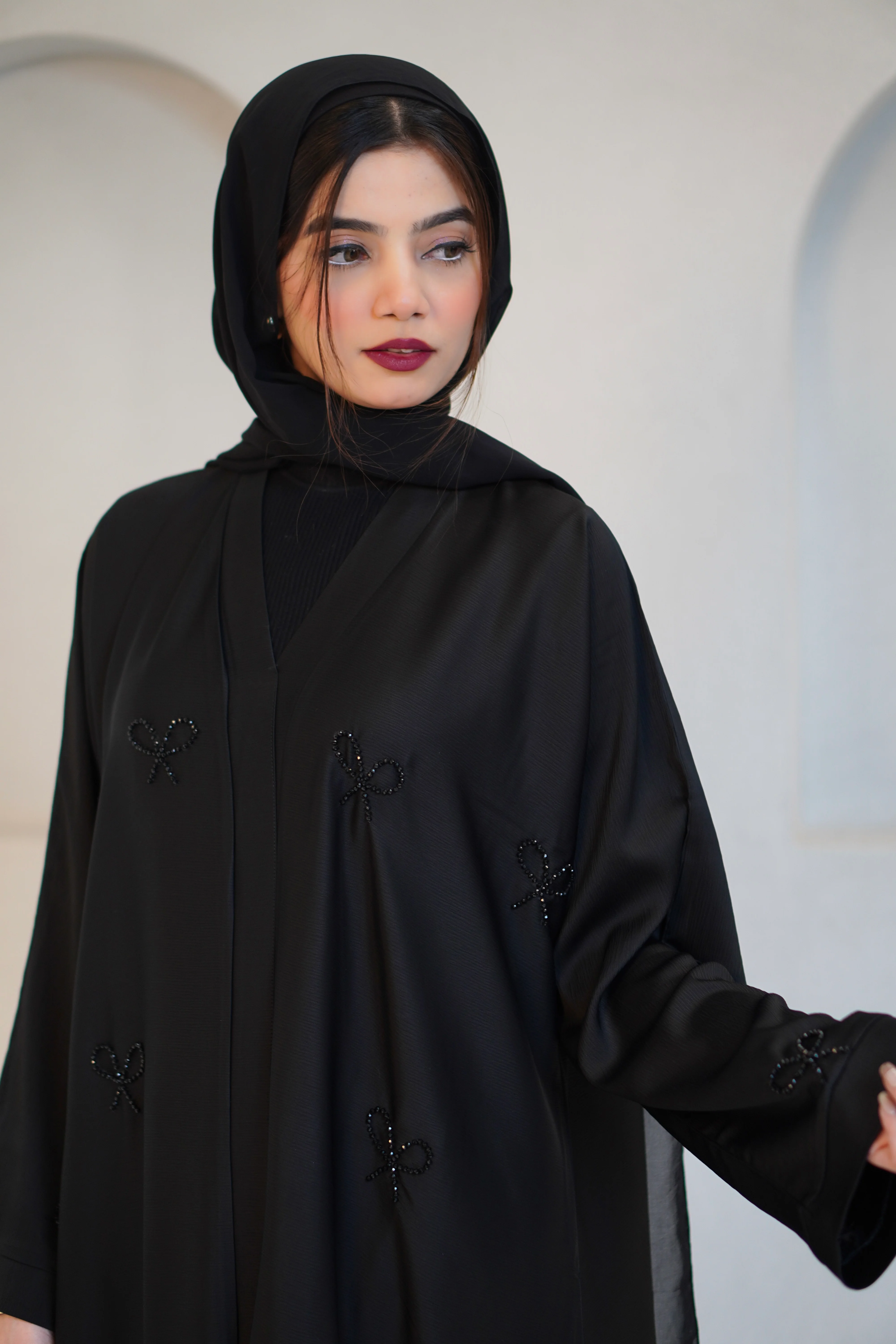 COQUETTE ABAYAH - MIDNIGHT BLACK - Image 11