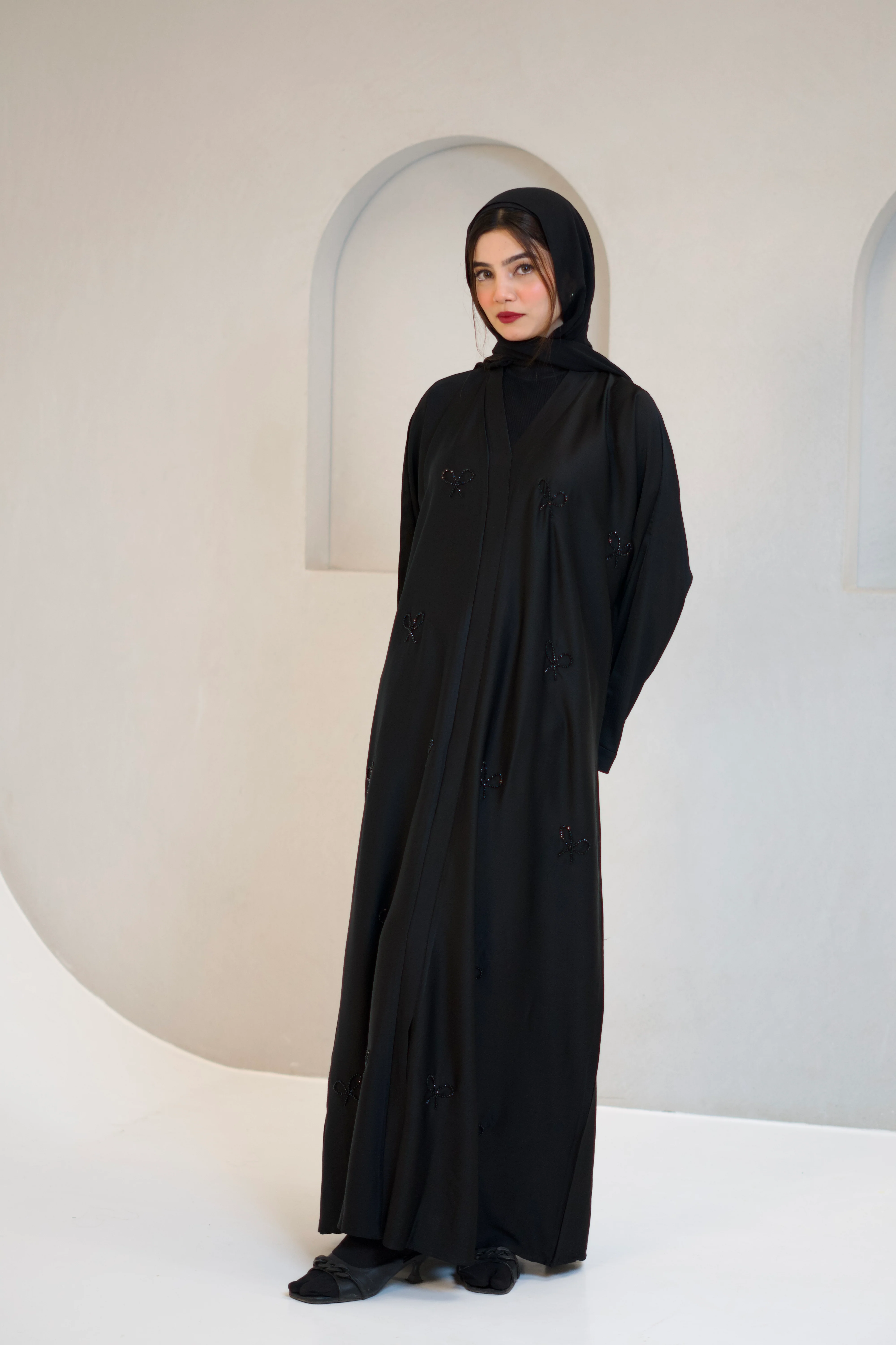 COQUETTE ABAYAH - MIDNIGHT BLACK - Image 3