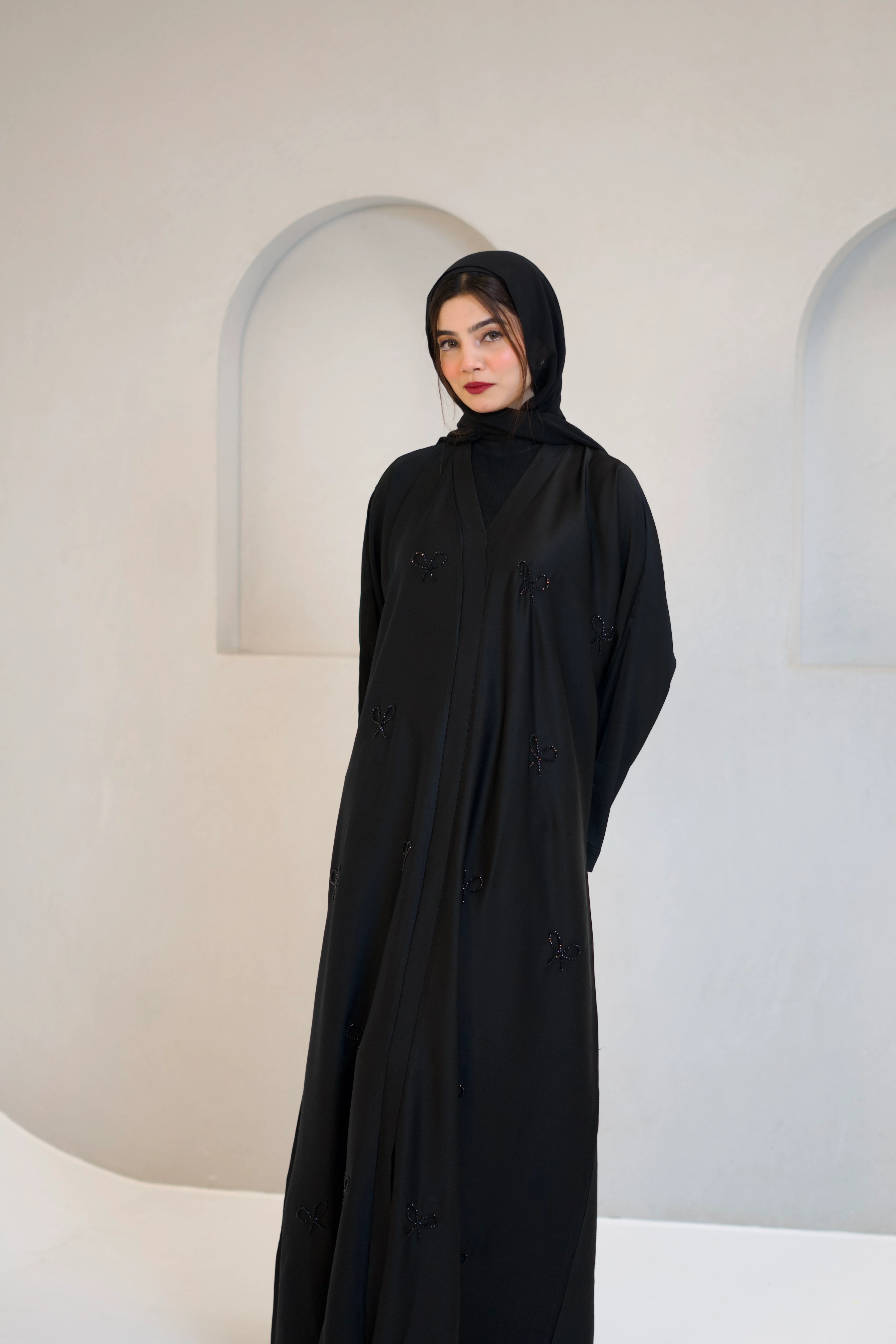 COQUETTE ABAYAH - MIDNIGHT BLACK - Image 4