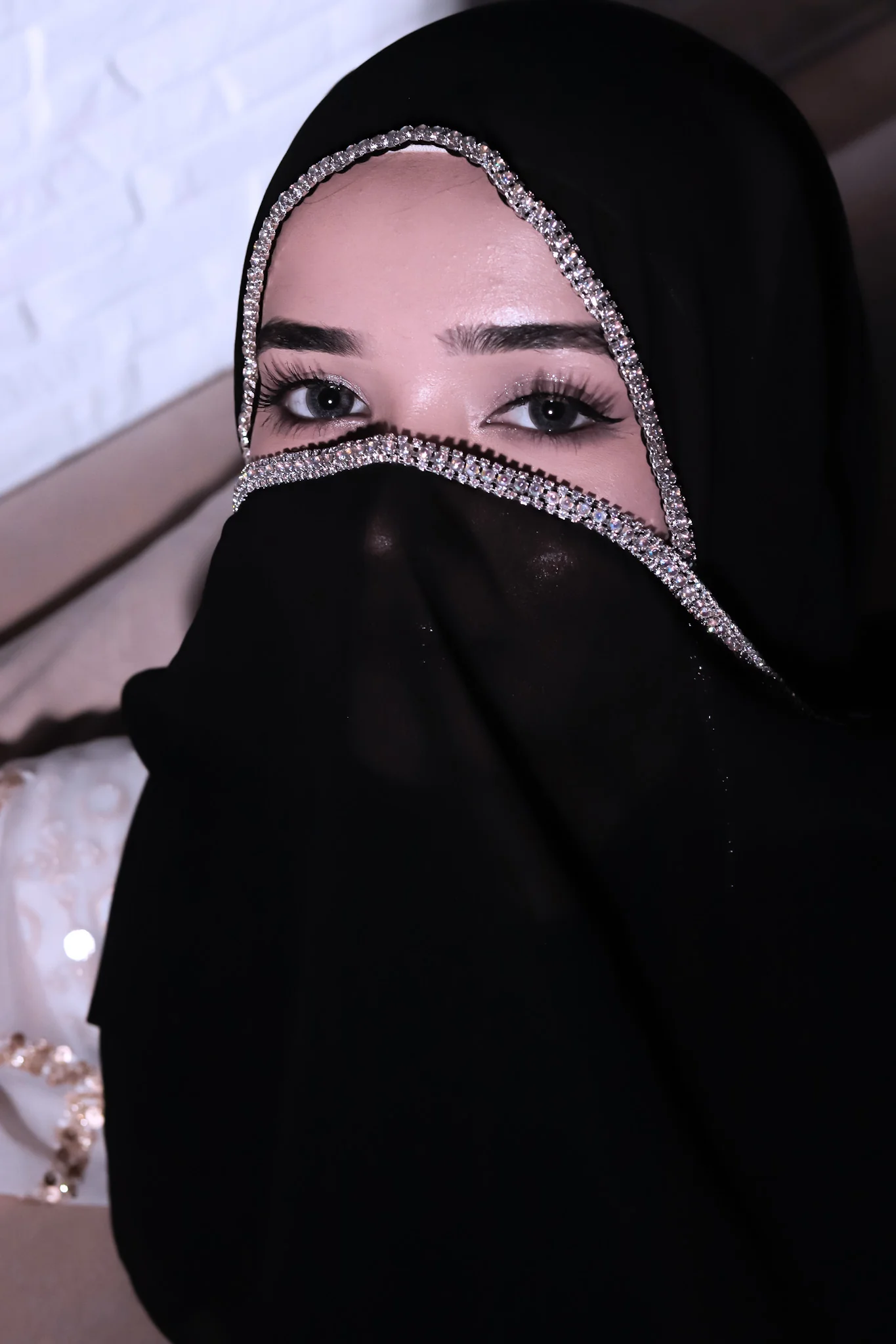 Crystal Hijab - Black - Image 7