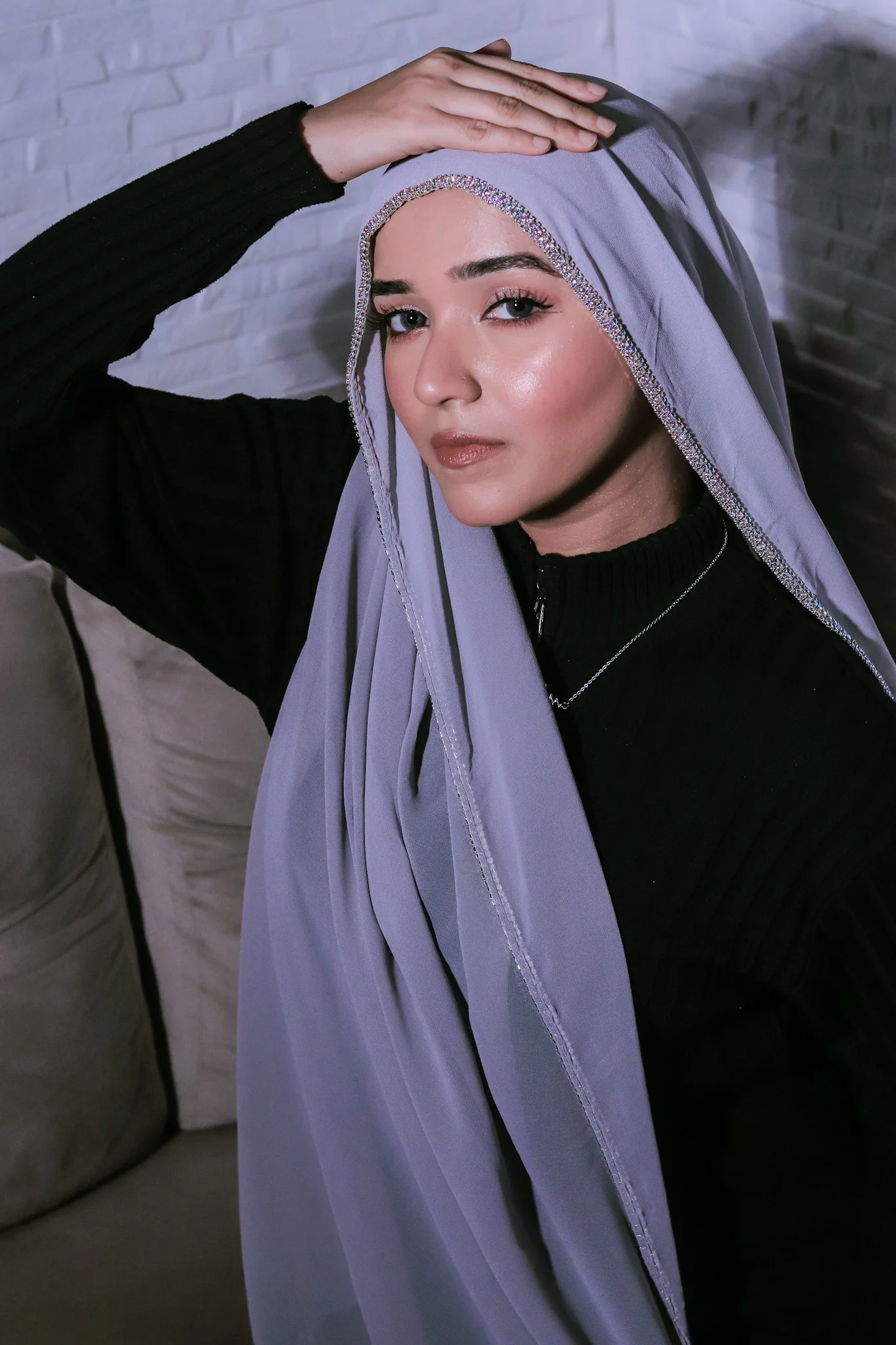 Crystal Hijab - Sterling Grey - Image 6