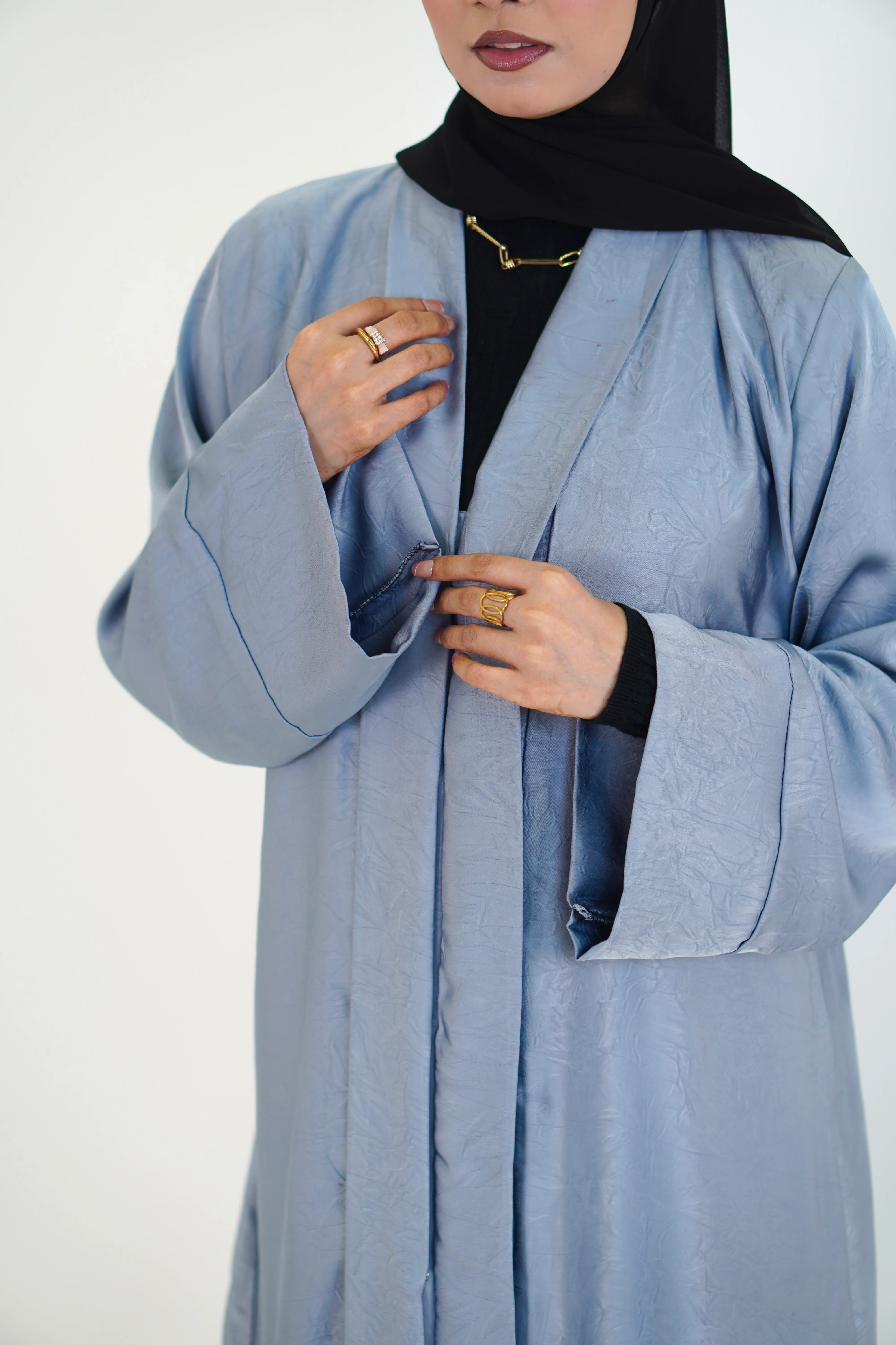 EMAAN ABAYAH - PASTEL BLUE - Image 8
