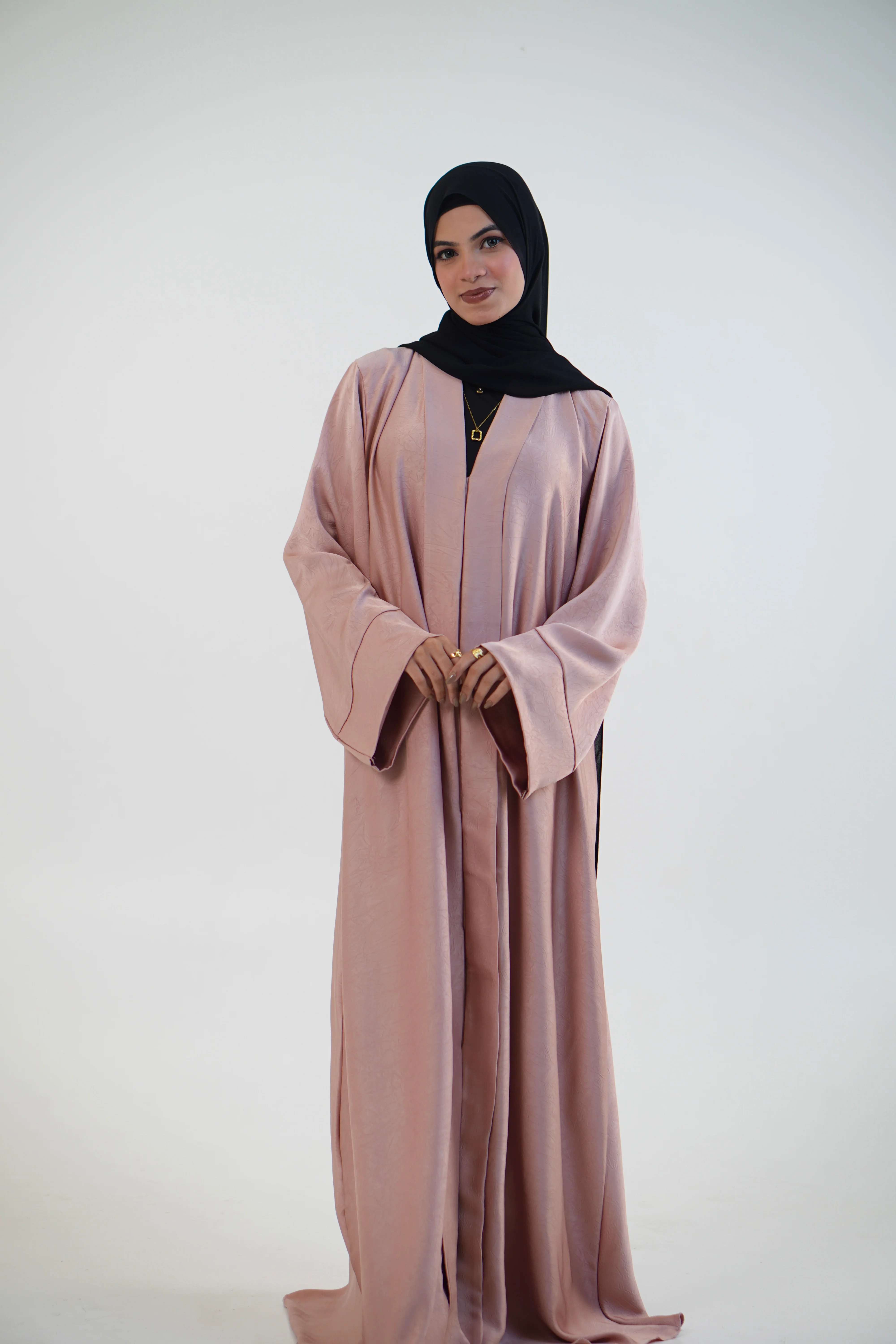 EMAAN ABAYAH - PASTEL PEACH - Image 10