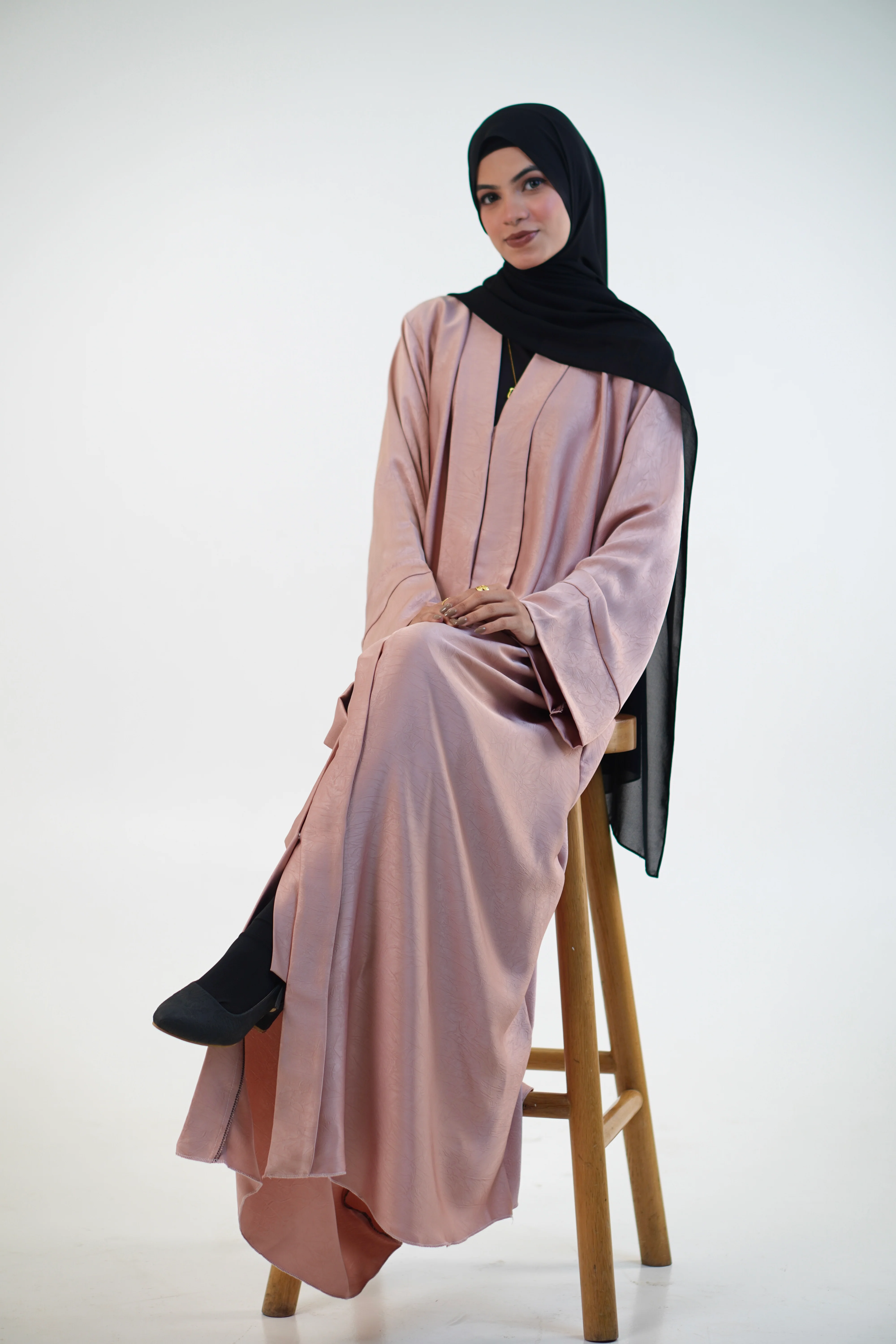EMAAN ABAYAH - PASTEL PEACH - Image 11