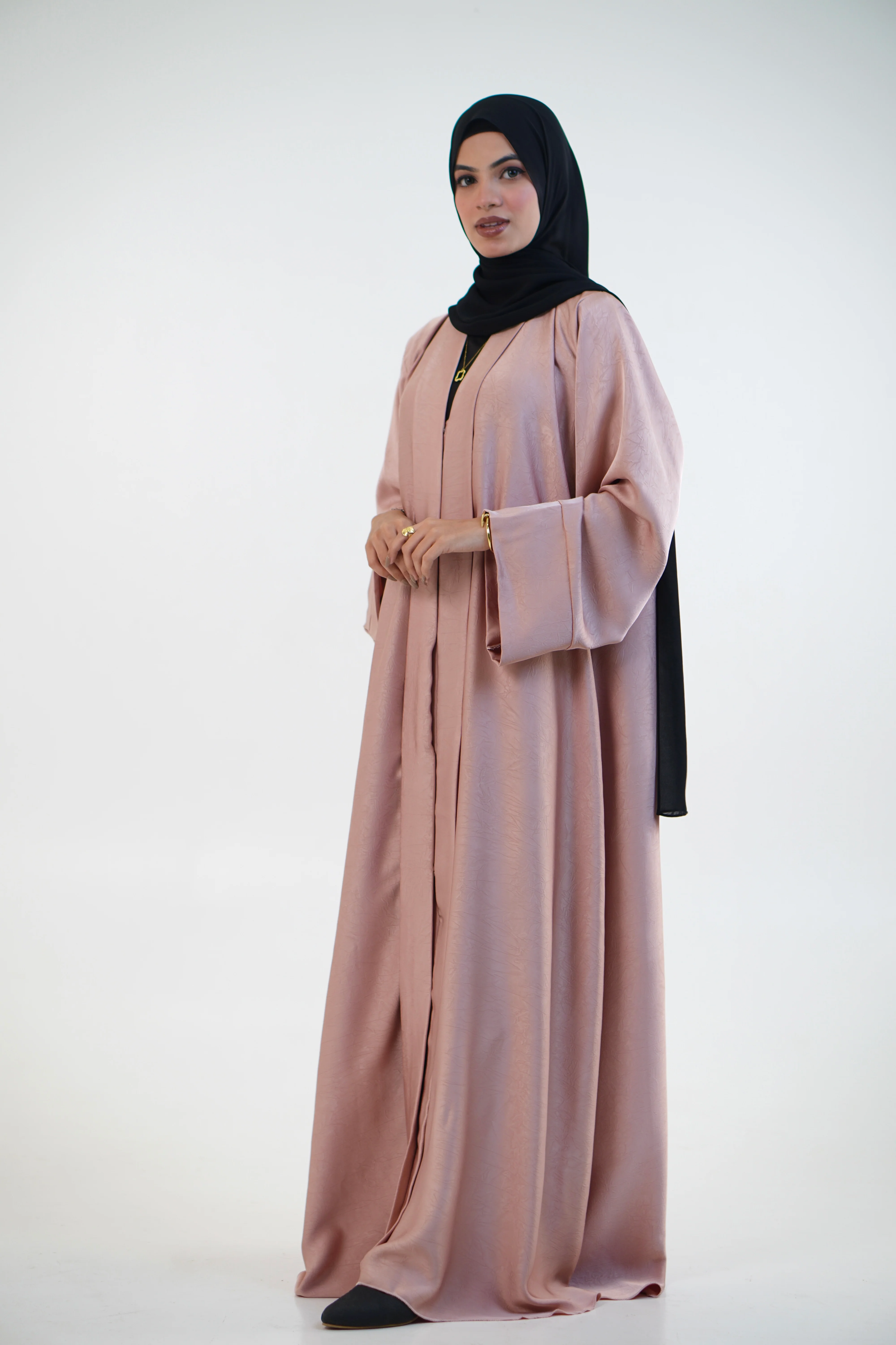 EMAAN ABAYAH - PASTEL PEACH - Image 4