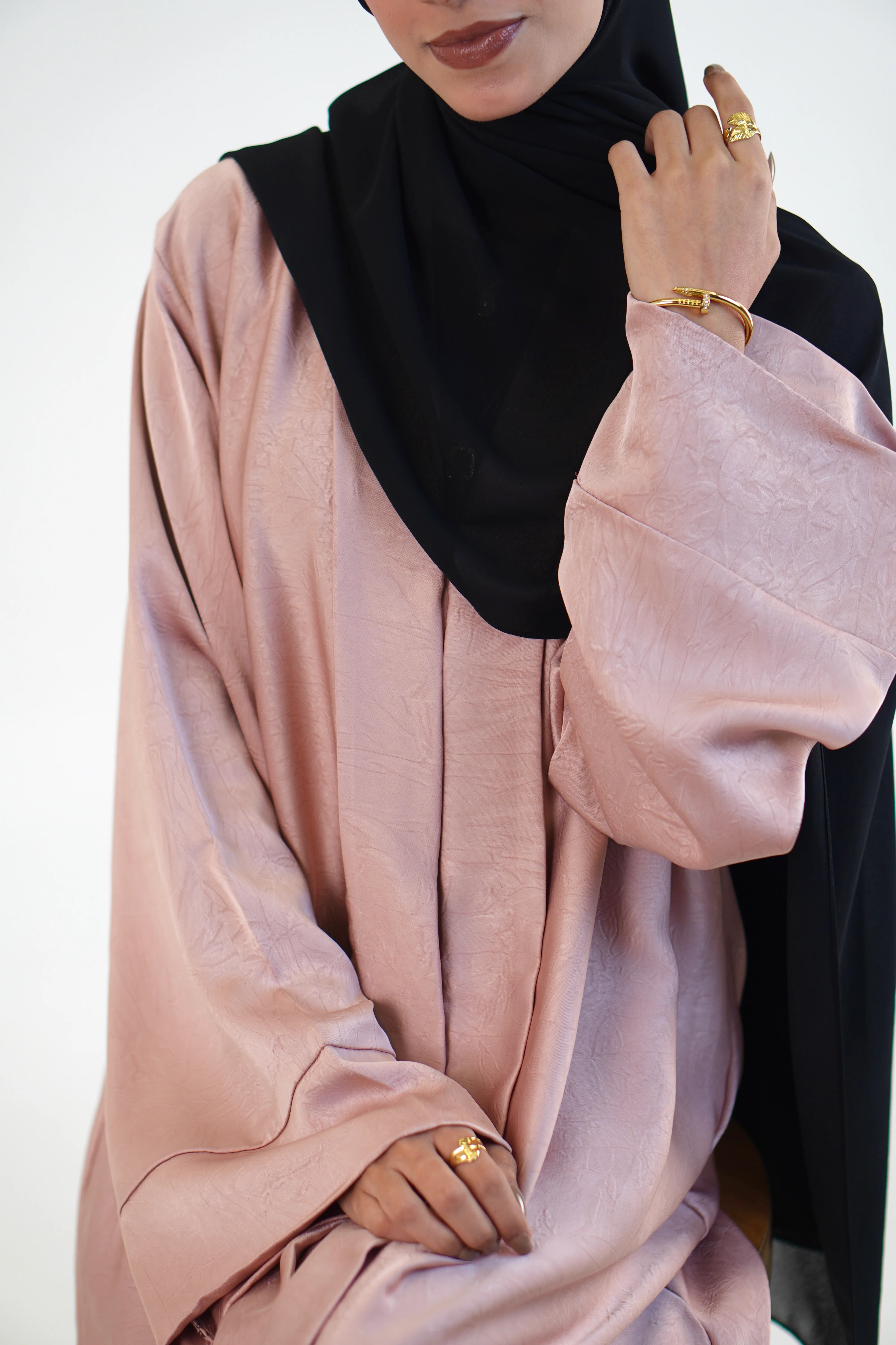 EMAAN ABAYAH - PASTEL PEACH - Image 8