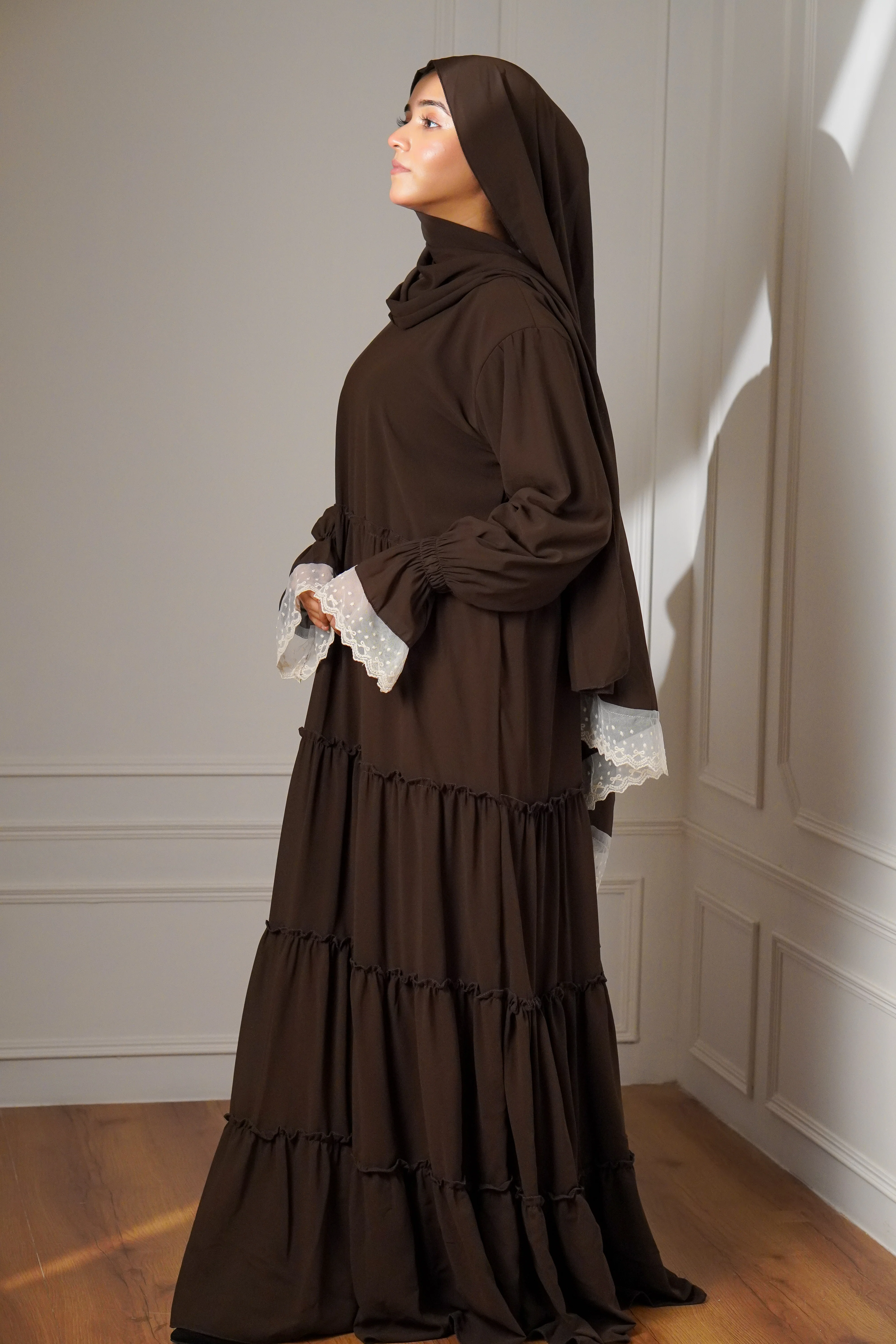 Feriha 2.0 Ruffled Dress - BROWN SUGAR - Image 2