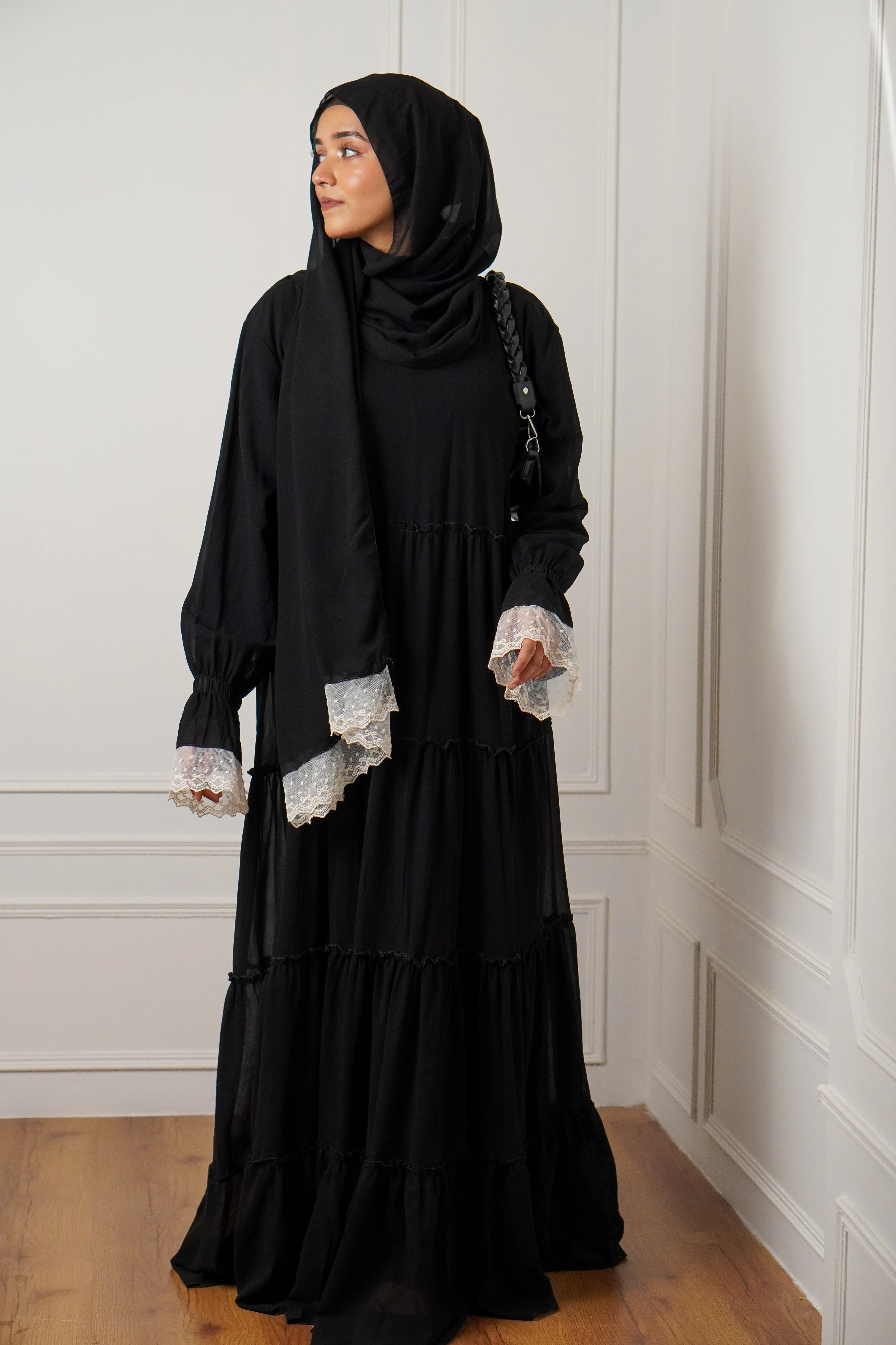 Feriha 2.0 Ruffled Dress - RICH BLACK - Image 2