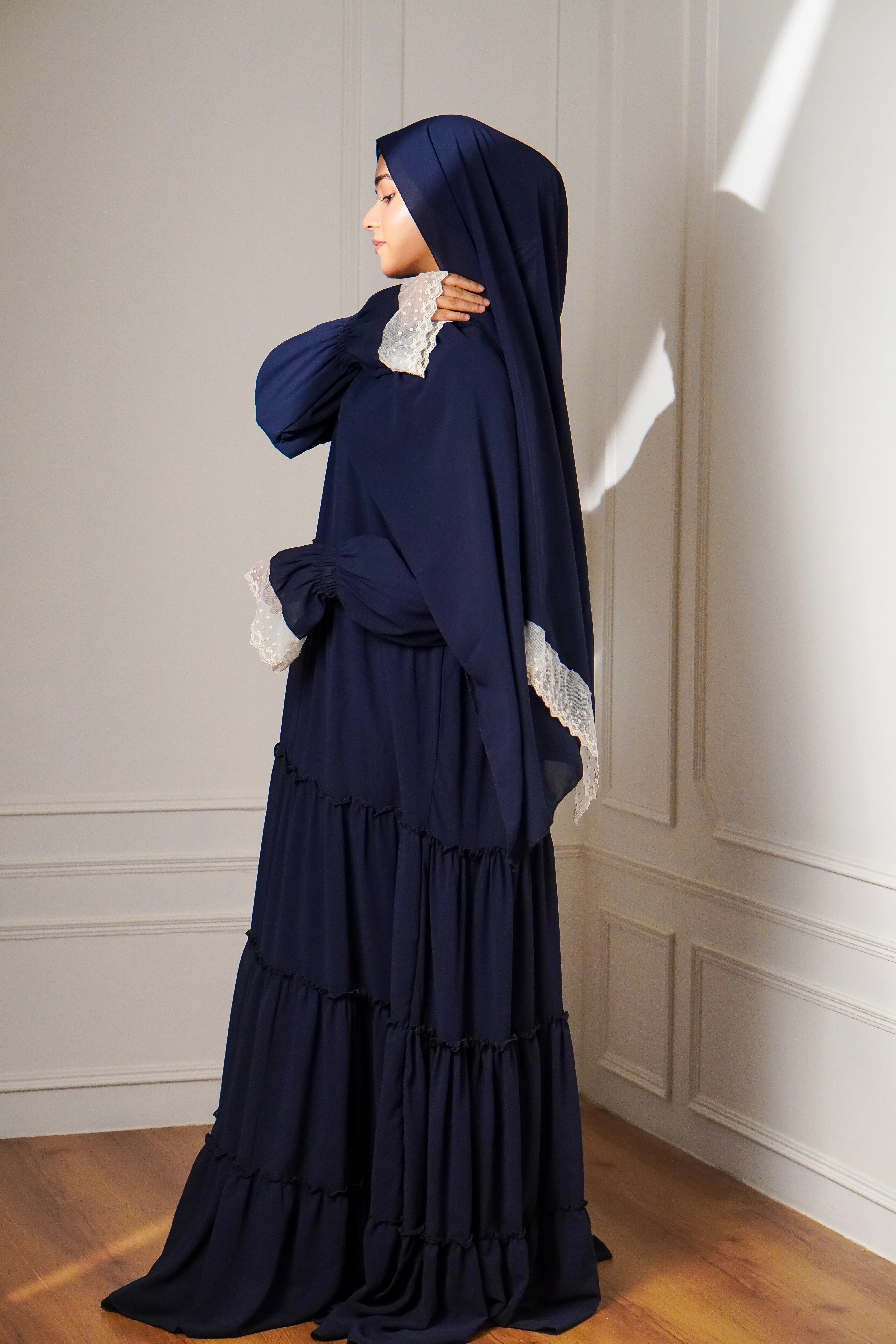 Feriha 2.0 Ruffled Dress - RICH BLUE - Image 8