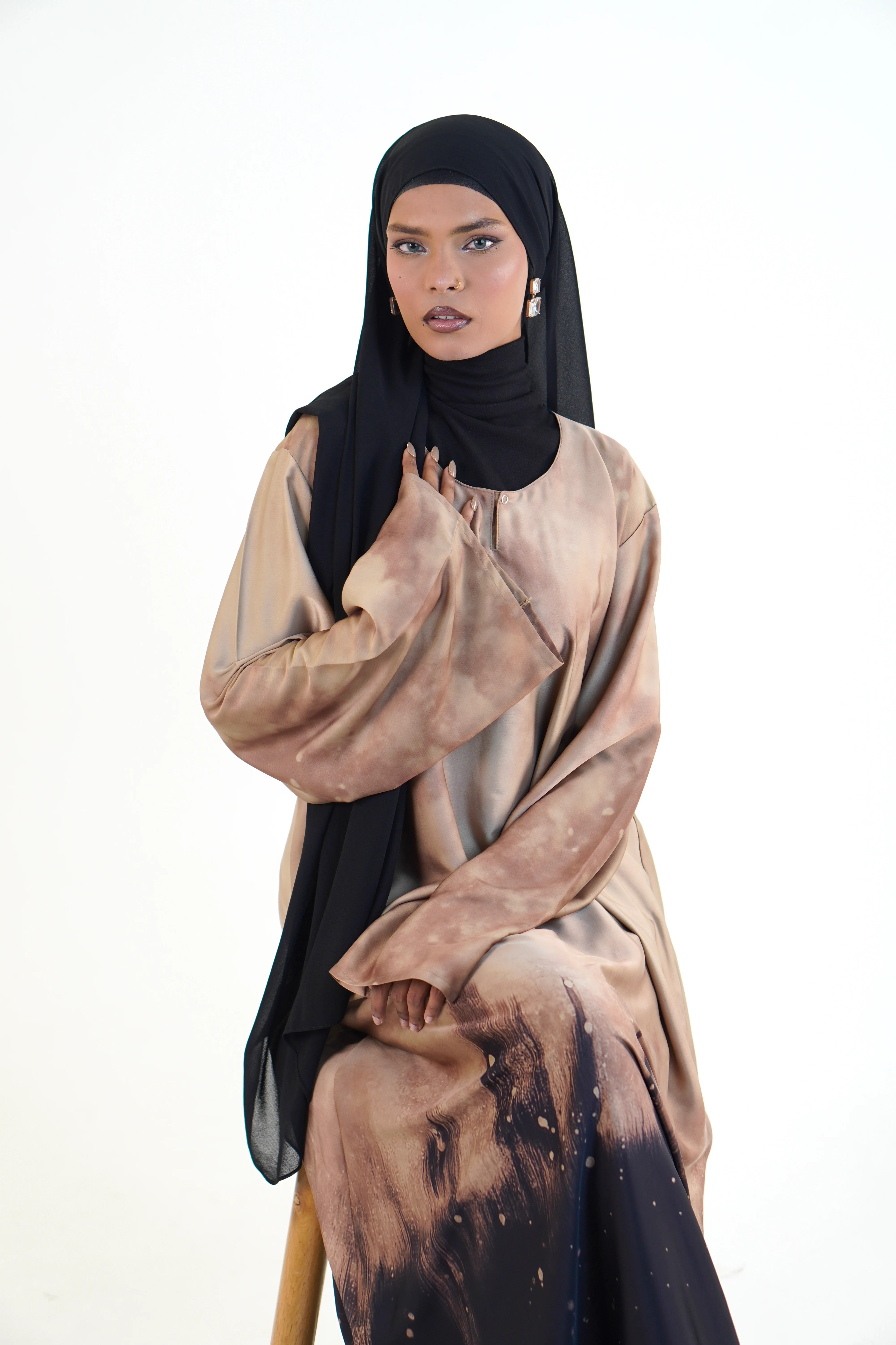 Gradient Abayah - Copper - Image 8