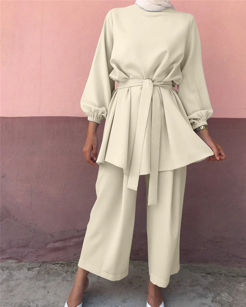 Inara Tunic Set – Beige