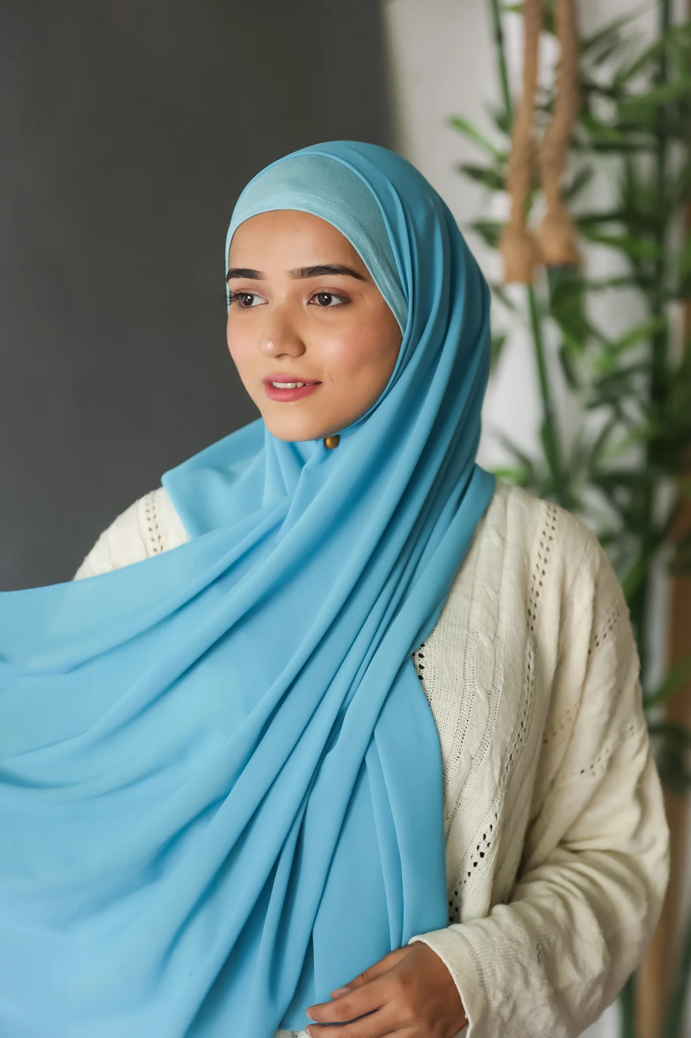 Instant Hijab - Ocean Blue - Image 3