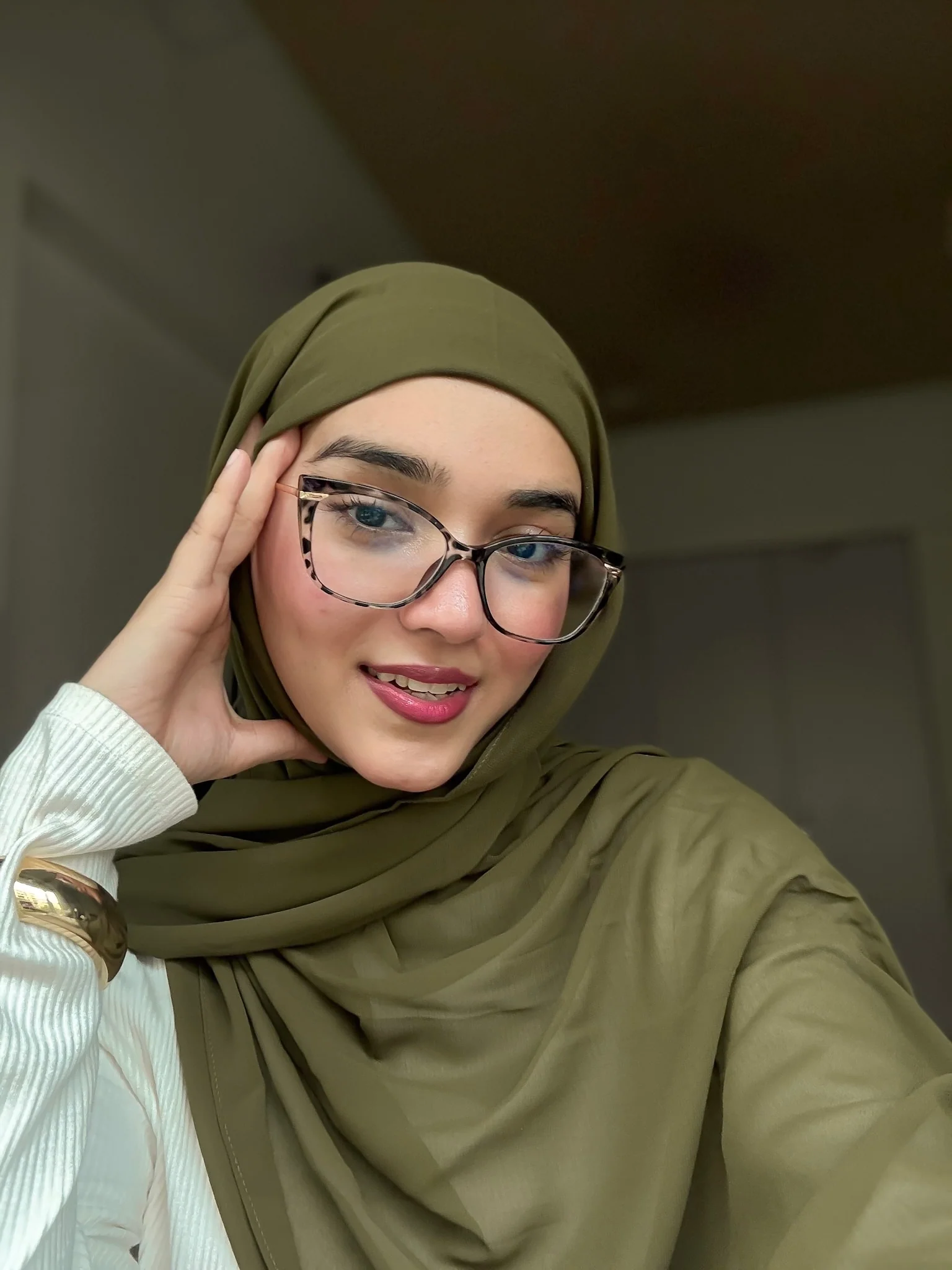 Instant Hijab - Olive Green - Image 2