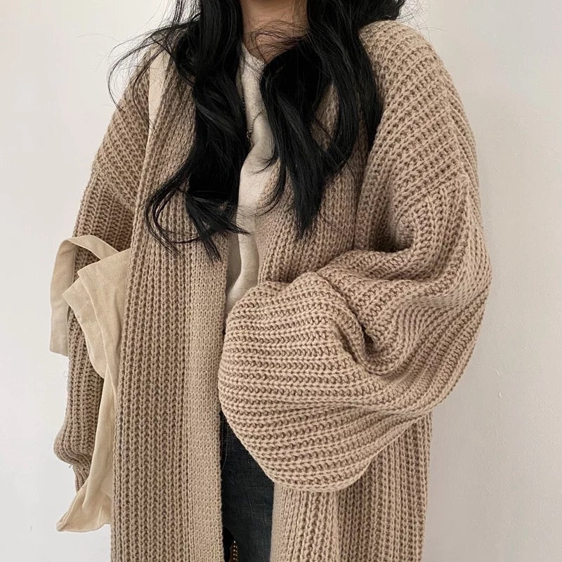 Vintage Oversized Knitted Cardigan - Image 2