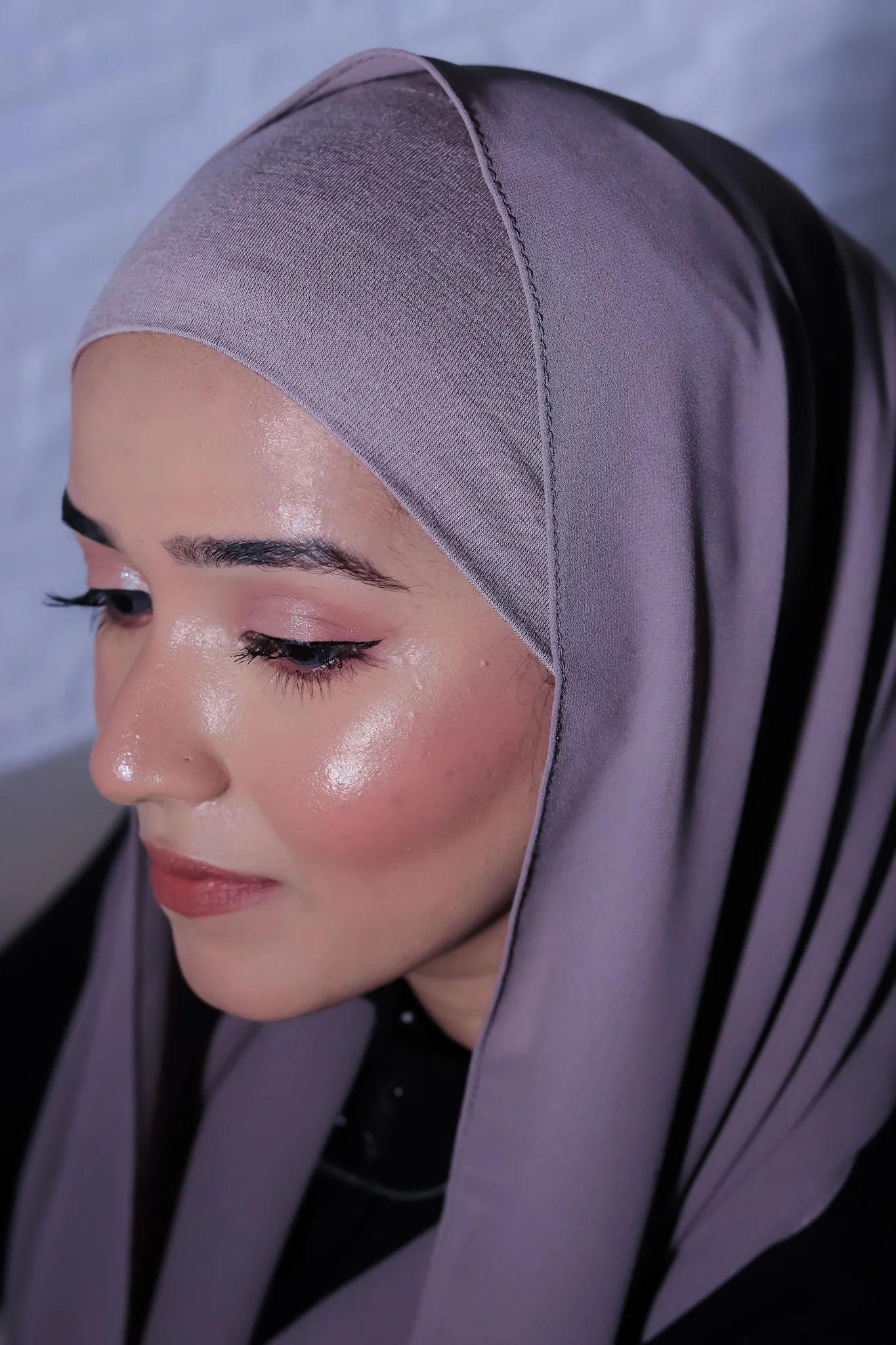 Matching Hijab Set - Taupe - Image 4