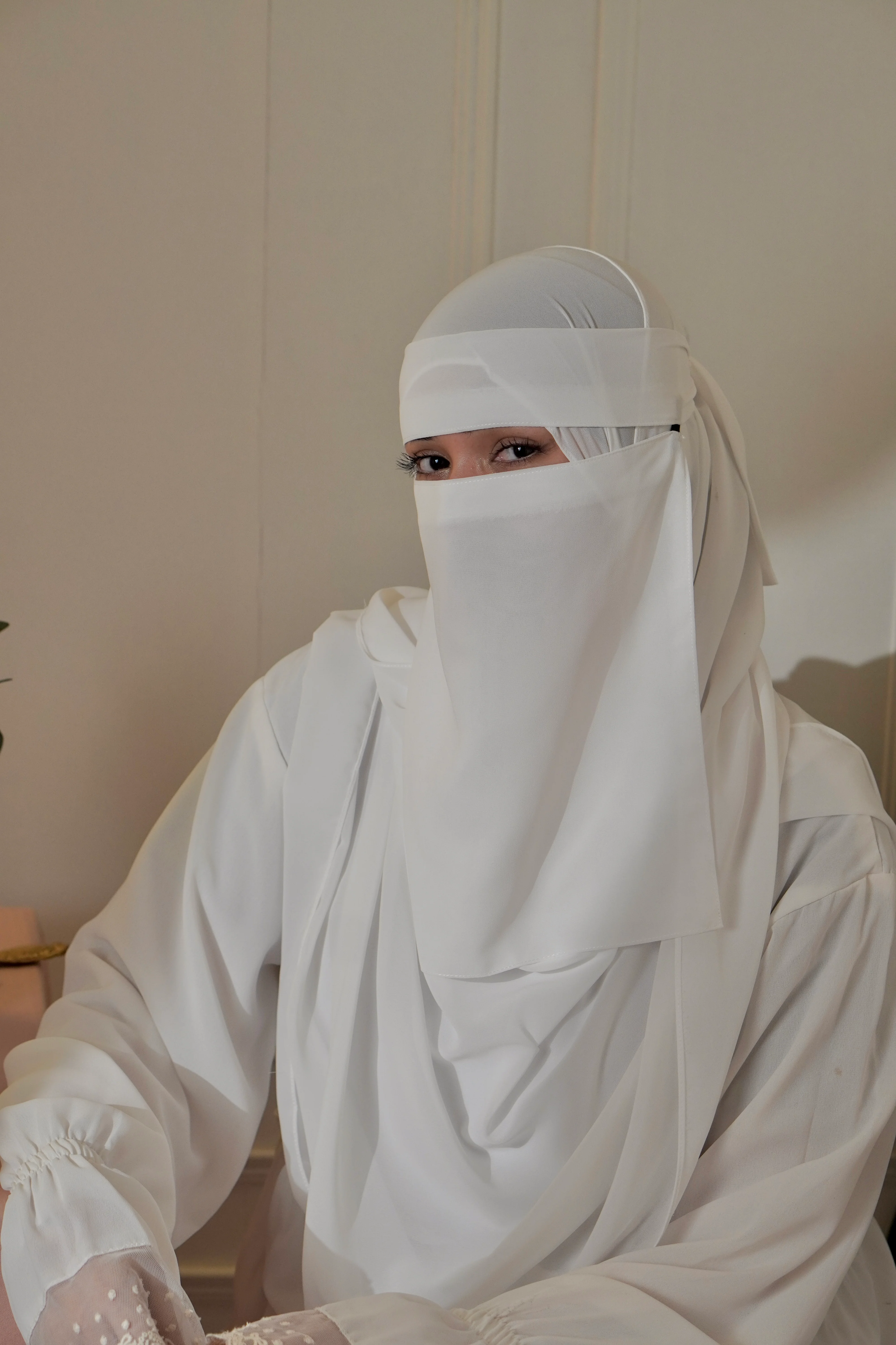 Matching Niqab Set - White - Image 4