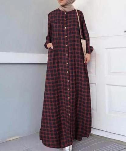 Checkered Maxi Dress