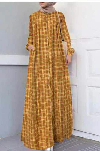 Checkered Maxi Dress - Image 2