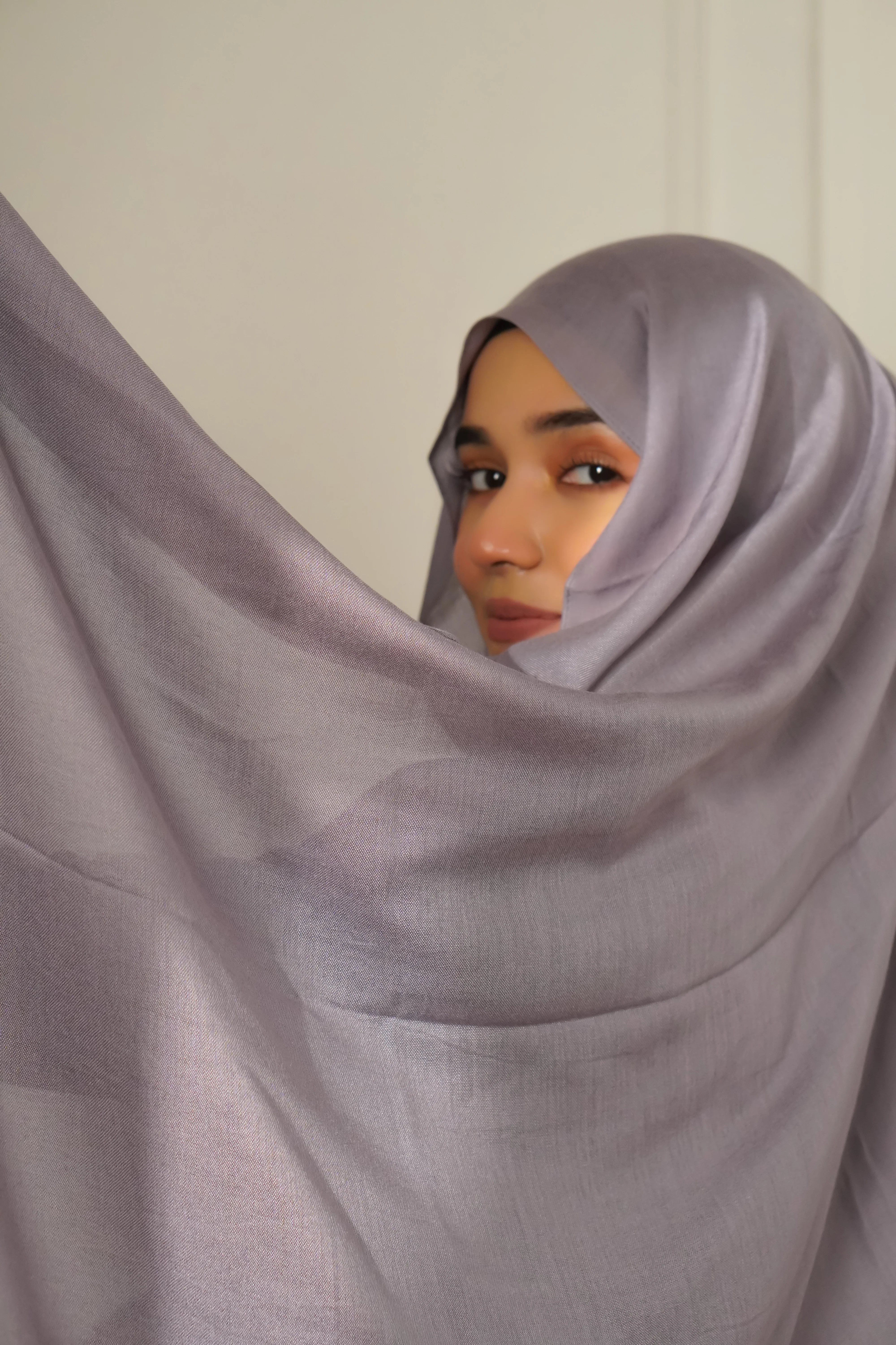 Modal Hijab #16 Gray Purple - Image 5