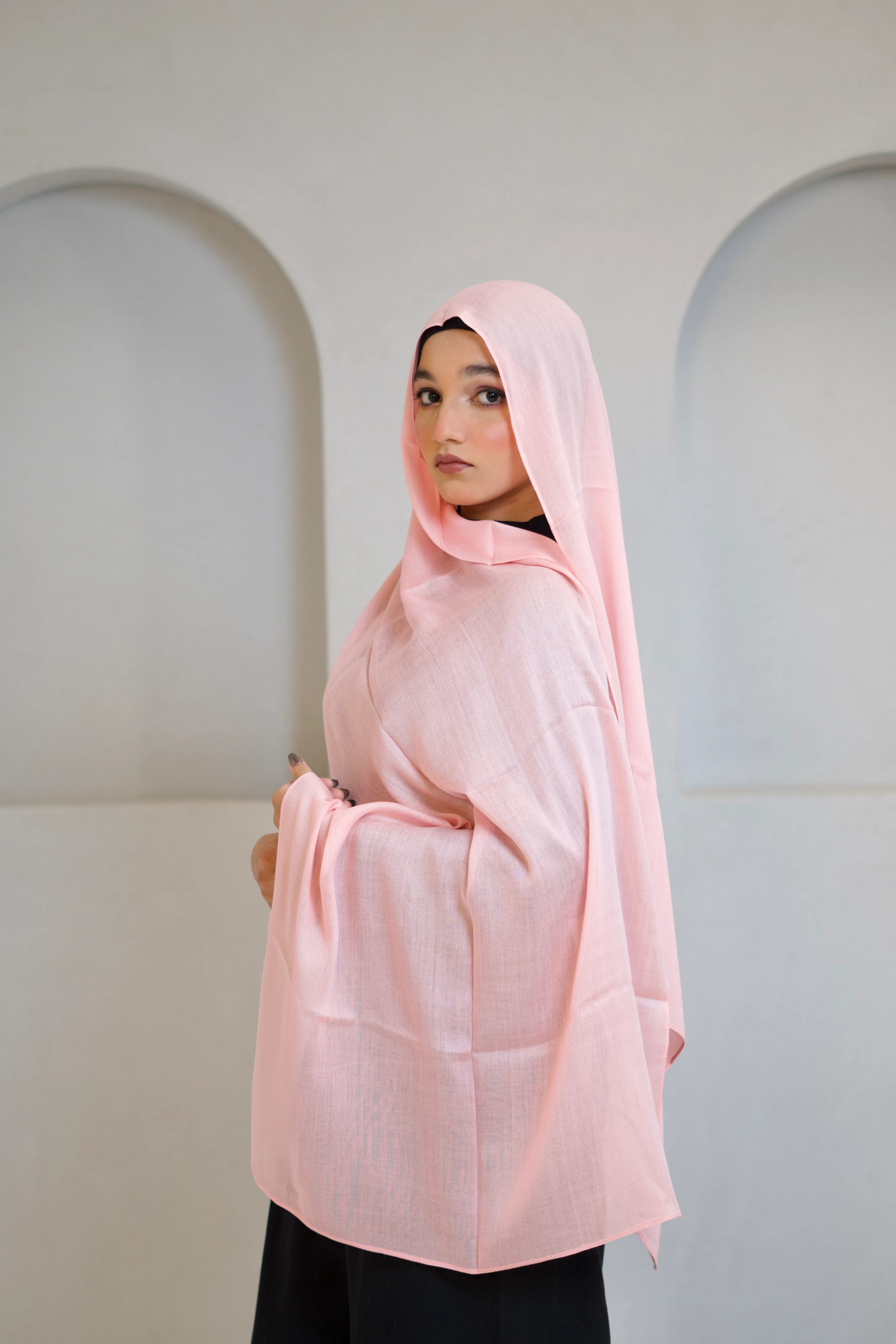 Modal Hijab #32 Pastel Peach - Image 2