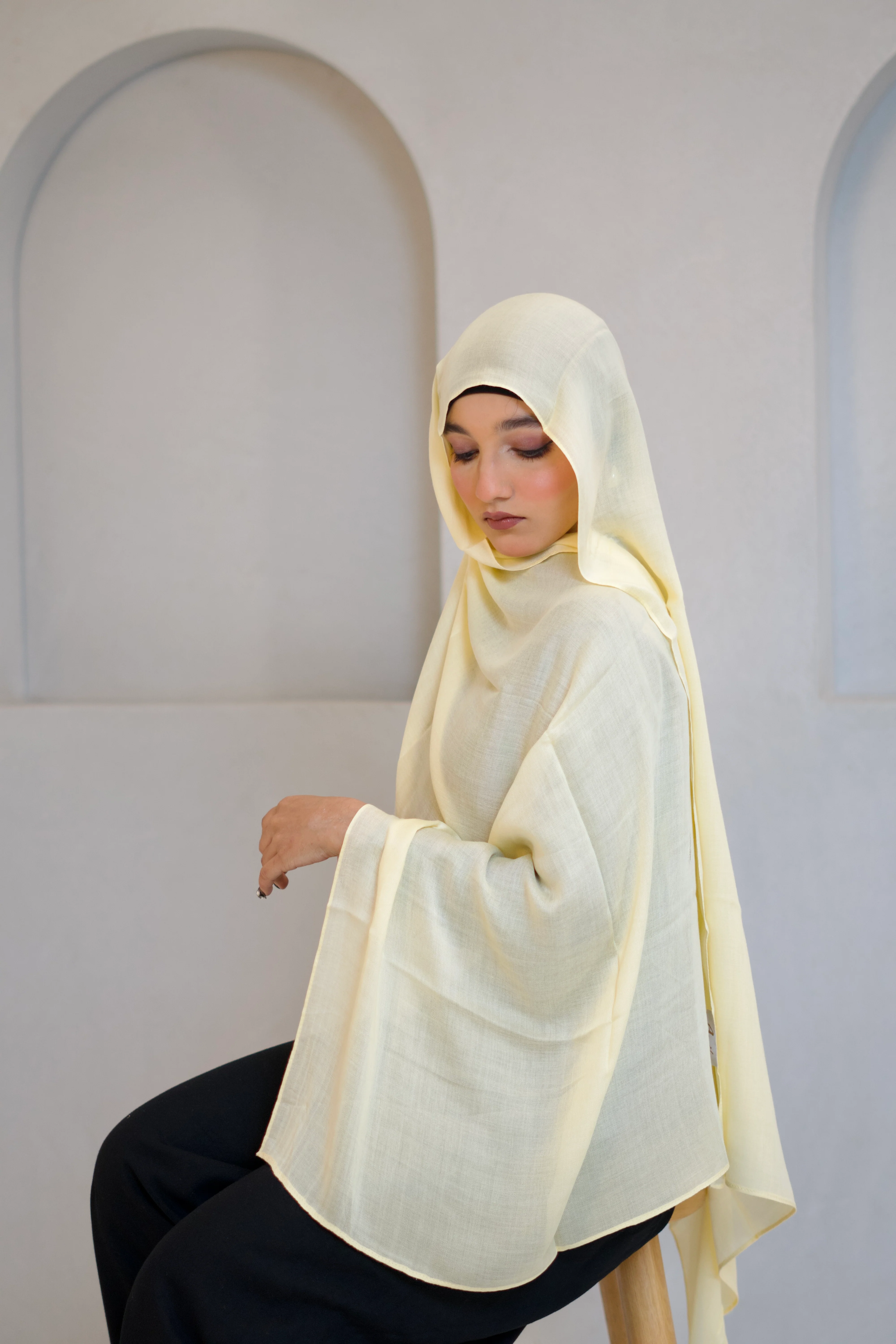 Modal Hijab #34 Butter Yellow - Image 3