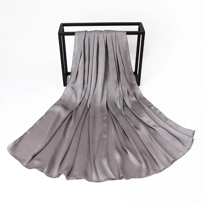MUNA SATIN SILK CREPE - Silver - Image 3