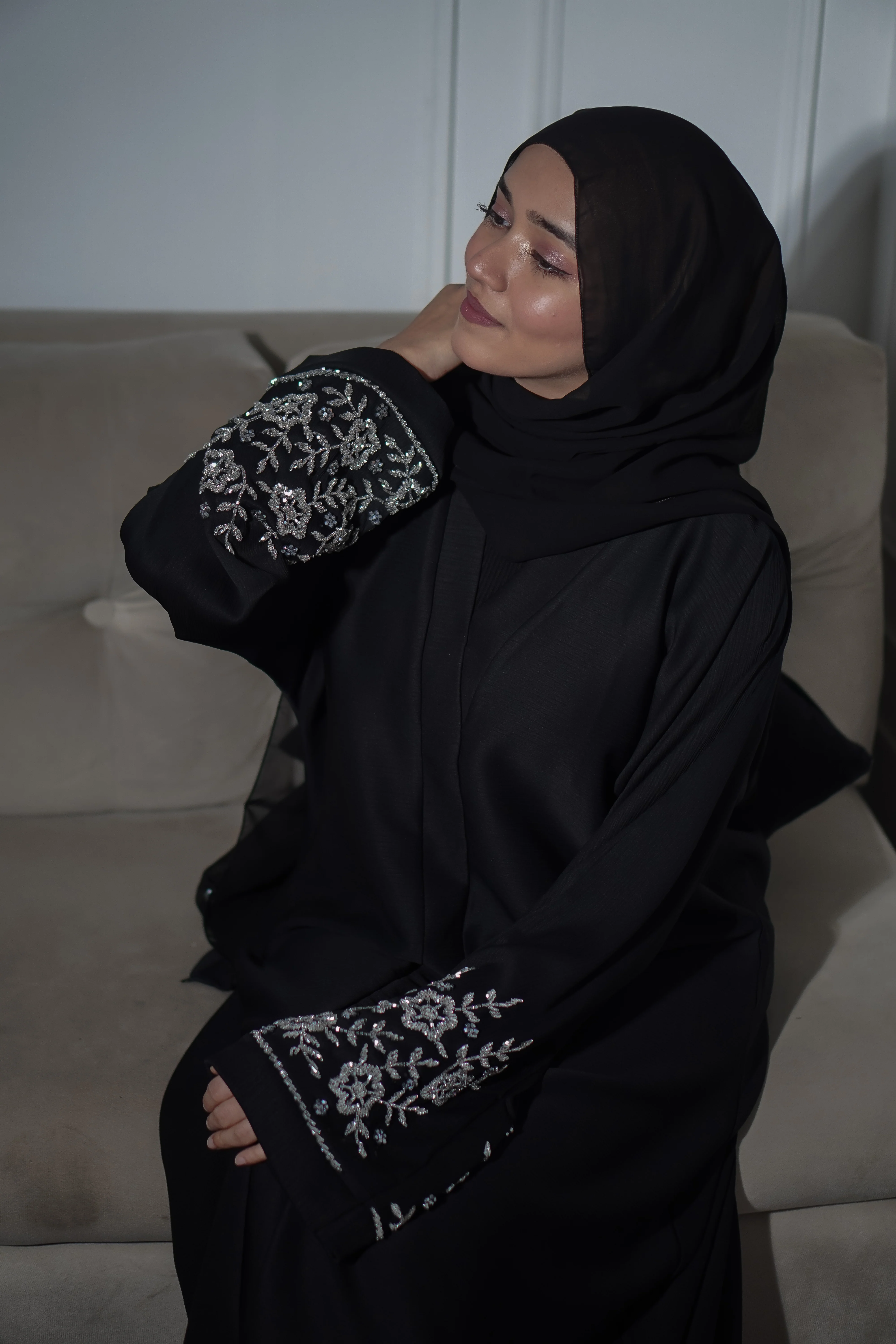 Noor - Hand Sown Abayah - Image 2
