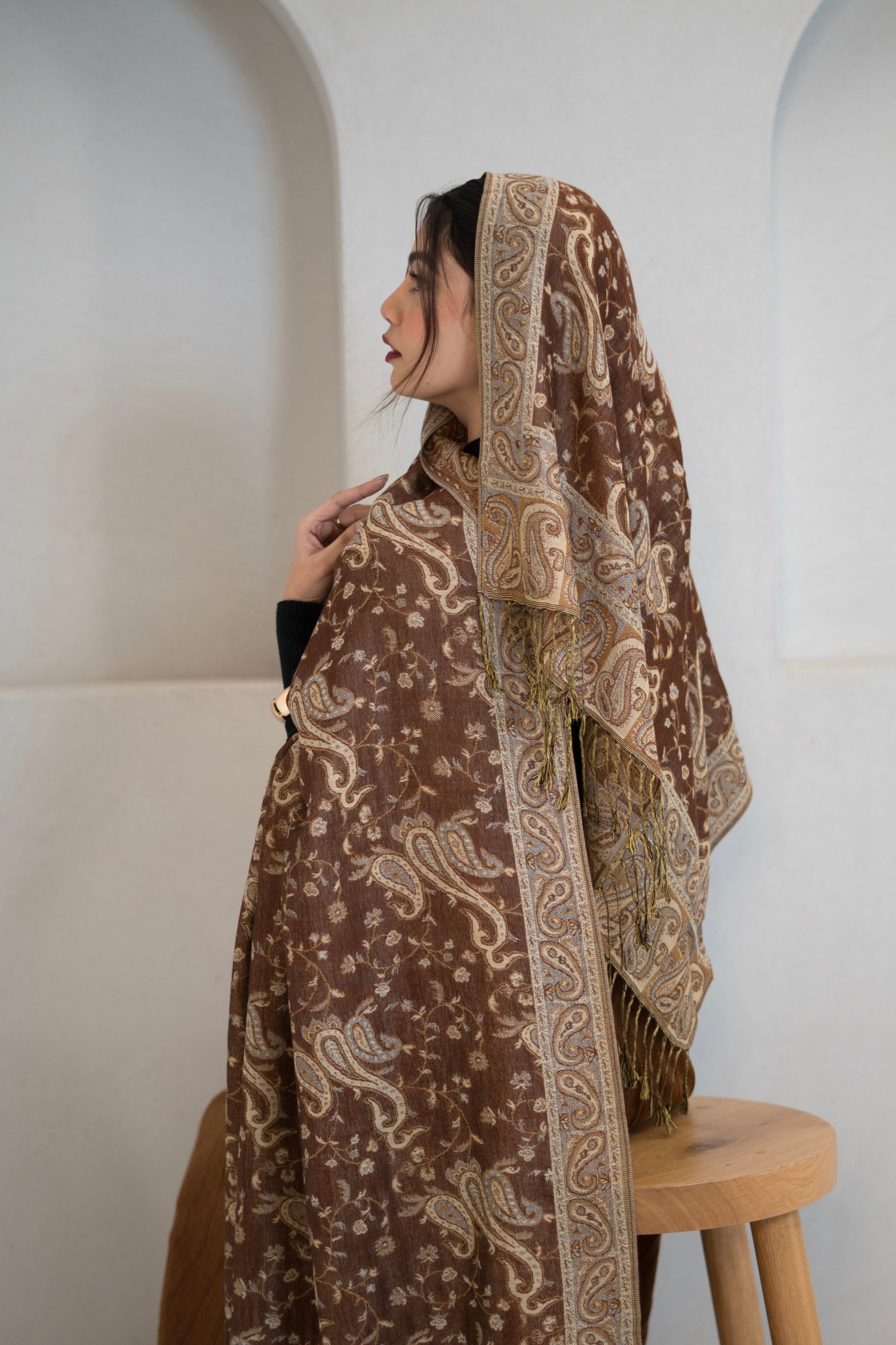 Pashmina Hijab - Amber - Image 3
