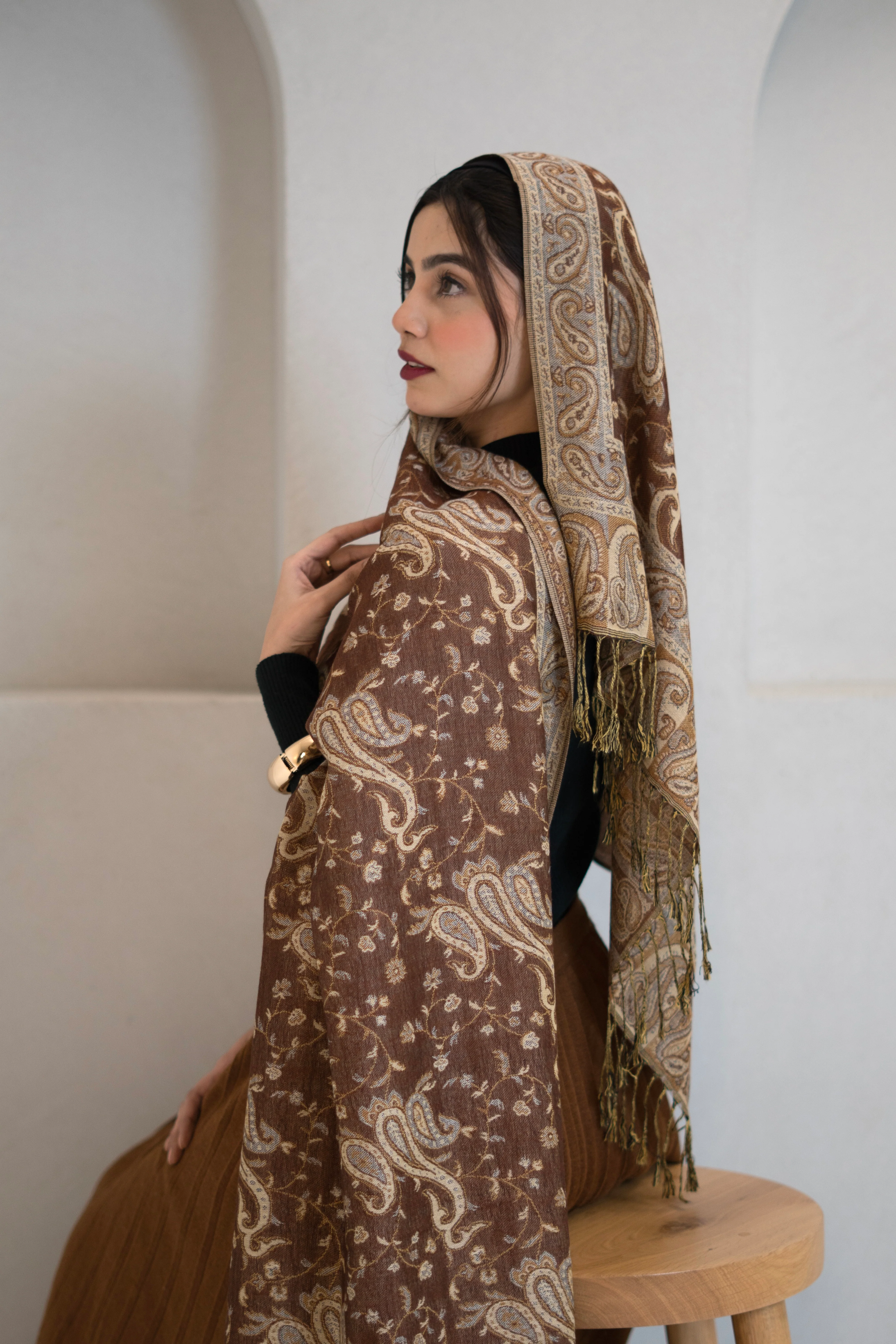 Pashmina Hijab - Amber - Image 4